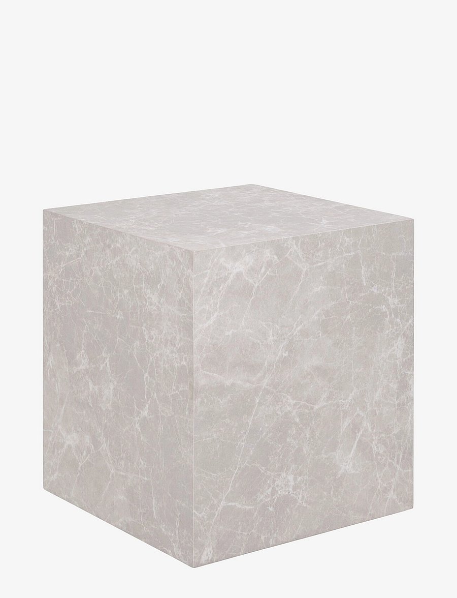 House Nordic - Sia - Side Table, marble look, beige, 40x40x45 cm - beistelltische & kleine tische - marble - 0