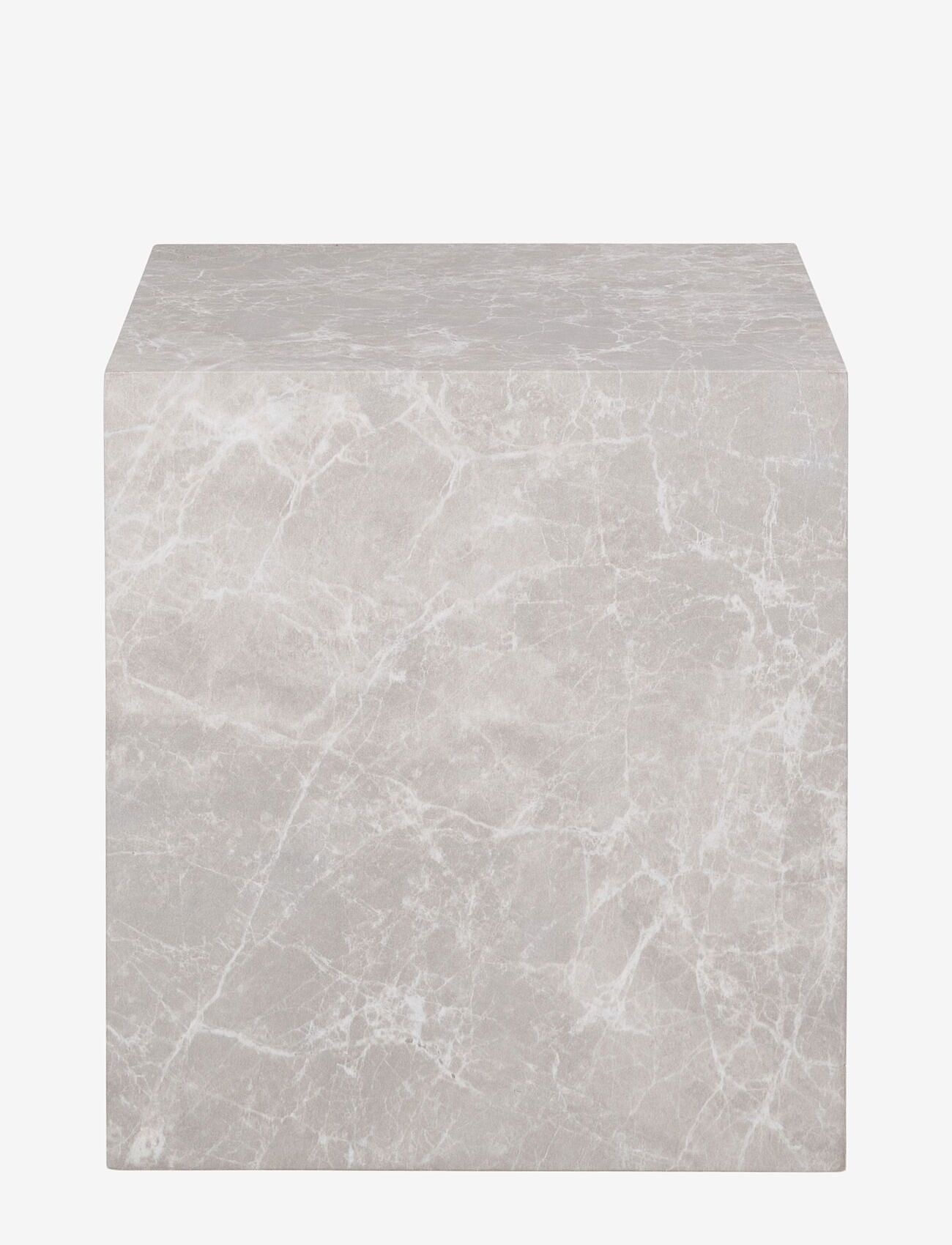 House Nordic - Sia - Side Table, marble look, beige, 40x40x45 cm - nach preis einkaufen - marble - 1