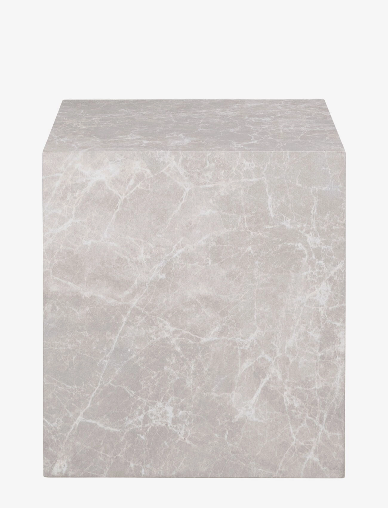 House Nordic - Sia - Side Table, marble look, beige, 40x40x45 cm - sideborde og små borde - marble - 1