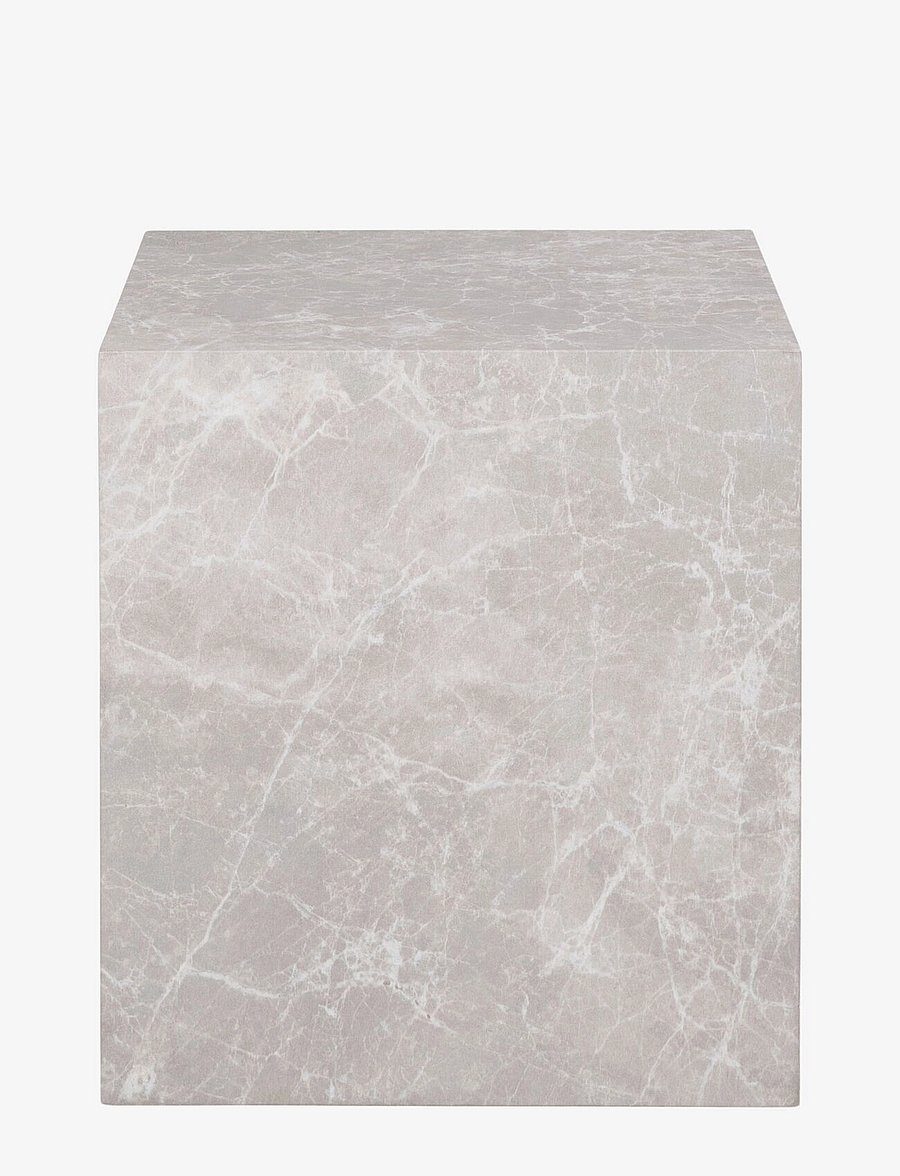 House Nordic - Sia - Side Table, marble look, beige, 40x40x45 cm - beistelltische & kleine tische - marble - 1