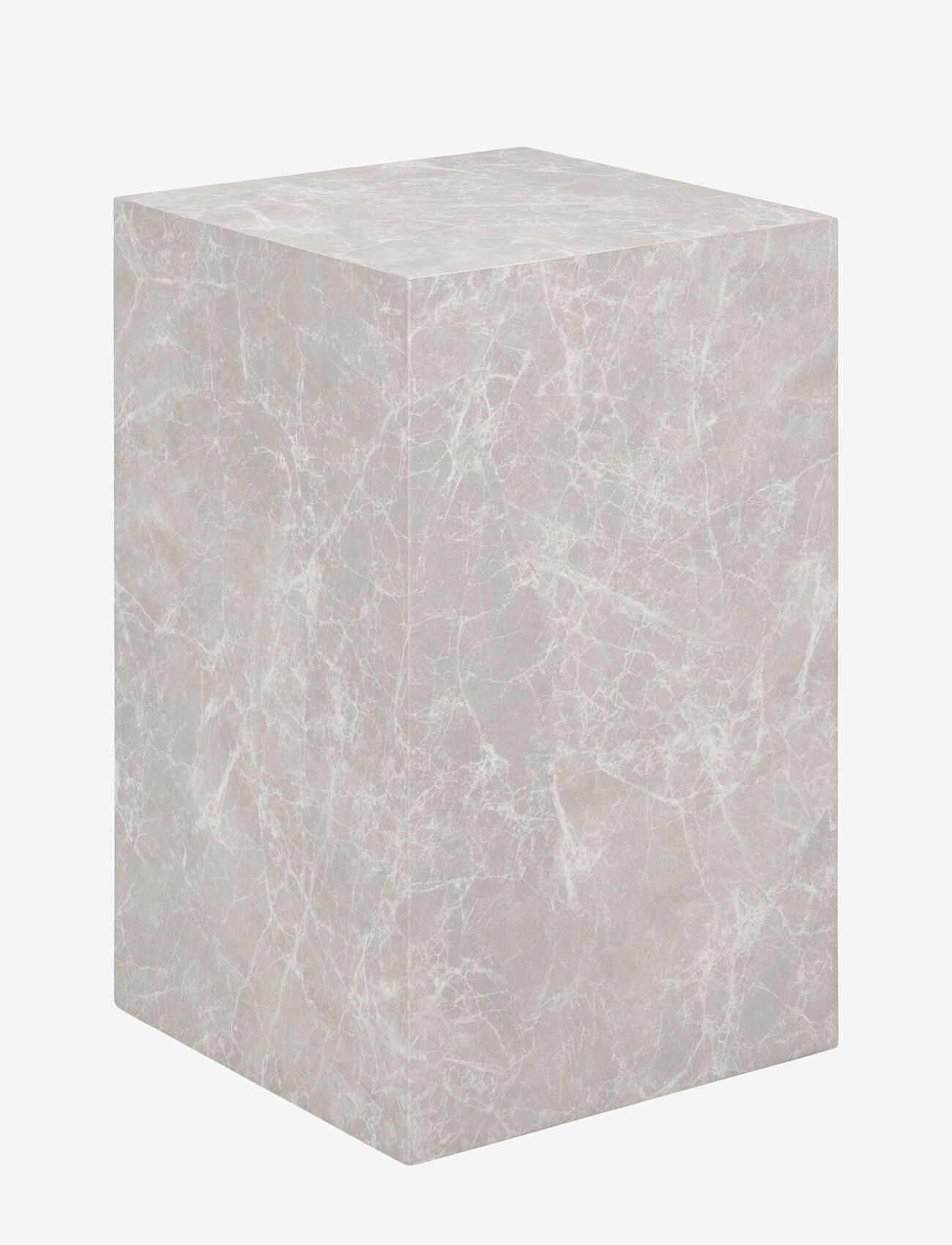 House Nordic - Sia - Side Table, marble look, beige, 30x30x50 cm - couchtische - marble - 1