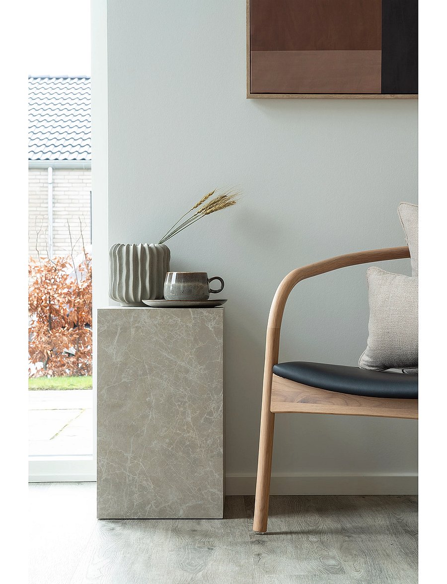 House Nordic - Sia - Side Table, marble look - tables basses - marble - 0