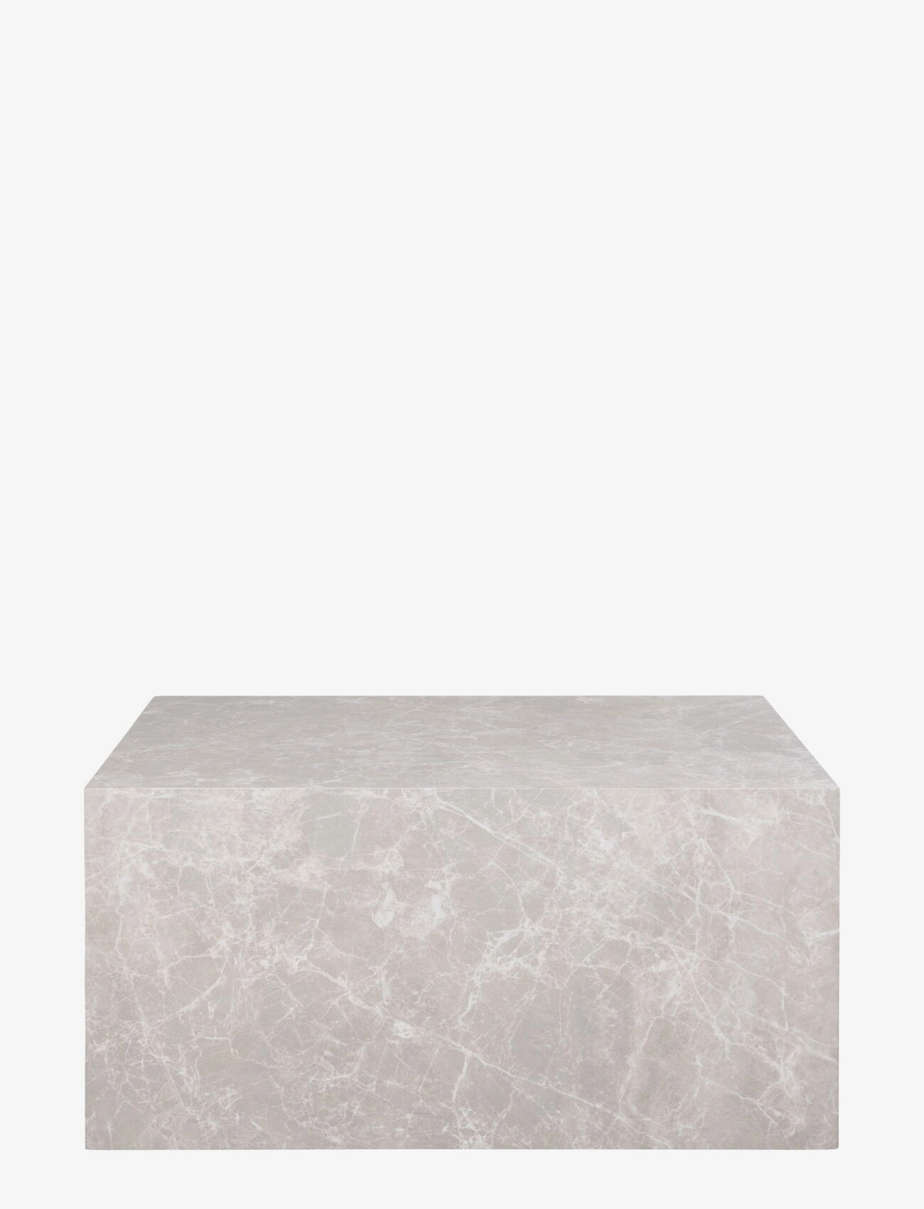 House Nordic - Sia - Coffee Table, marble look, beige, 60x80x40 cm - sofaborde - marble - 1