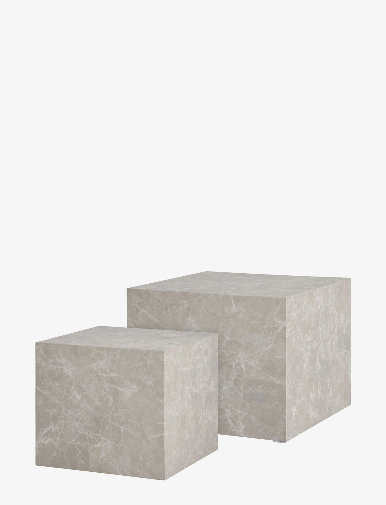 House Nordic - Sia - Coffee Table, marble look, beige, set of 2 - couchtische - marble - 3
