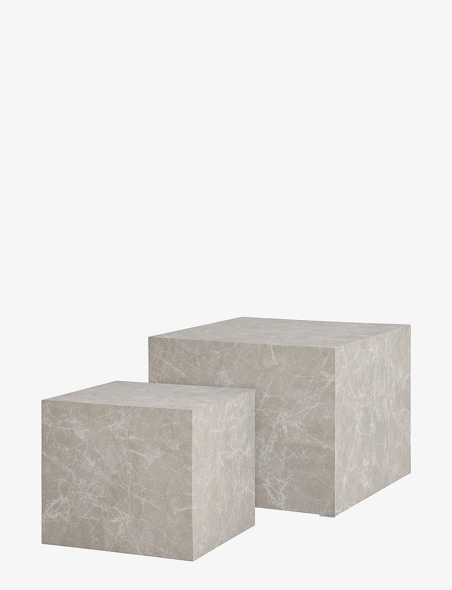 House Nordic - Sia - Coffee Table, marble look, beige, set of 2 - kohvilauad - marble - 3