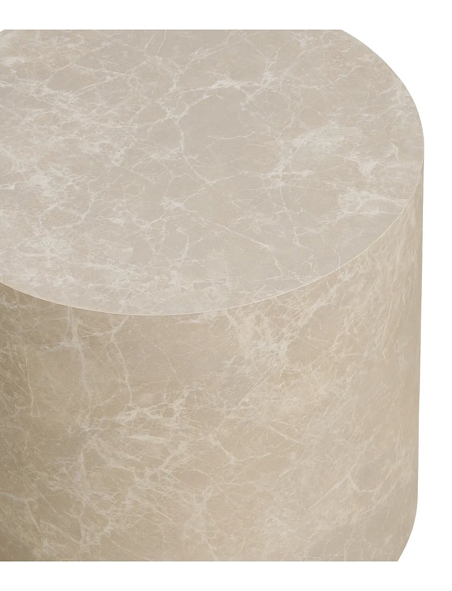 House Nordic - Sia - Coffee table, marble look, round, beige, set of 2 - tables basses - marble - 3