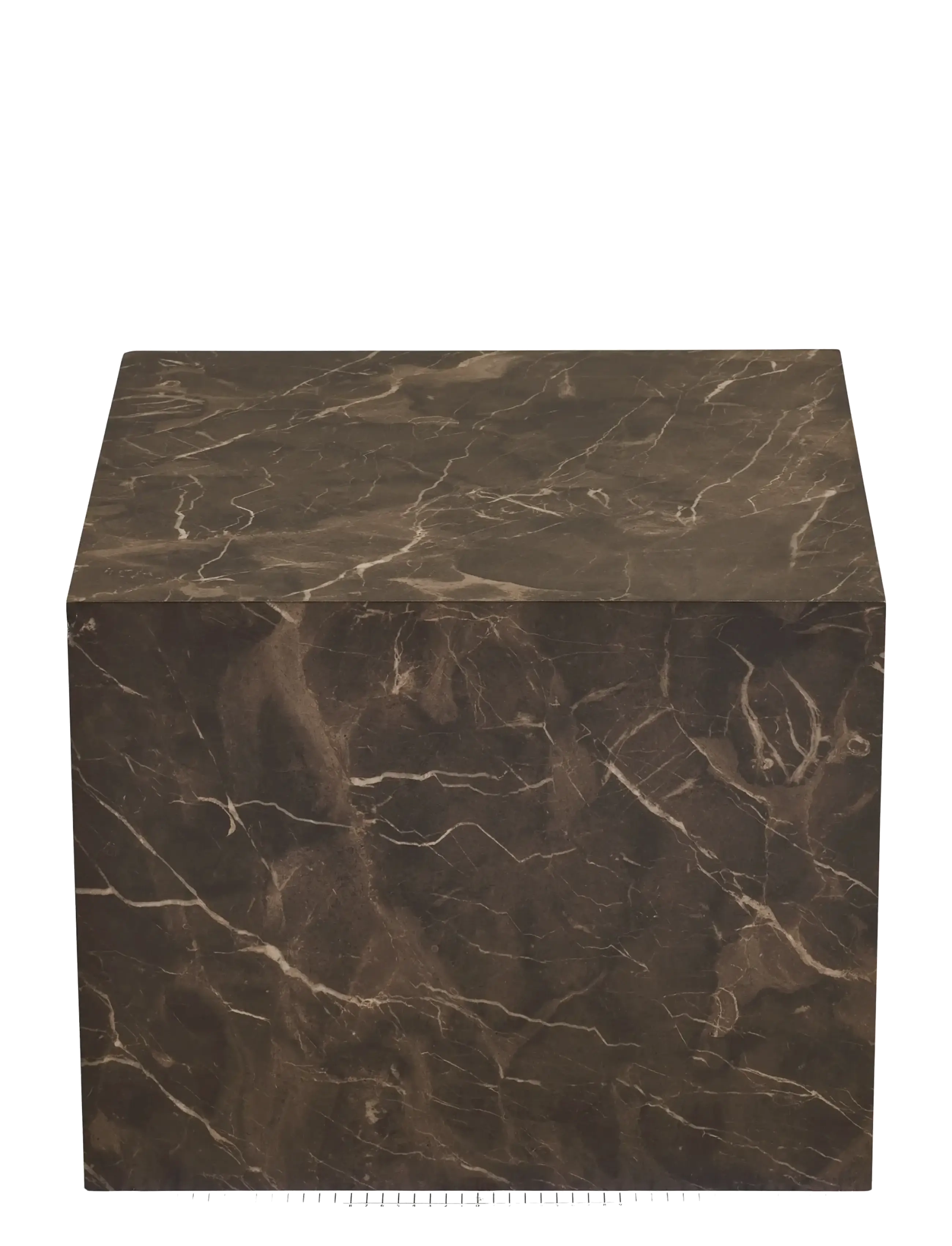 House Nordic - Sia - Coffee table, marble look, brown, set of 2 - brown - 3