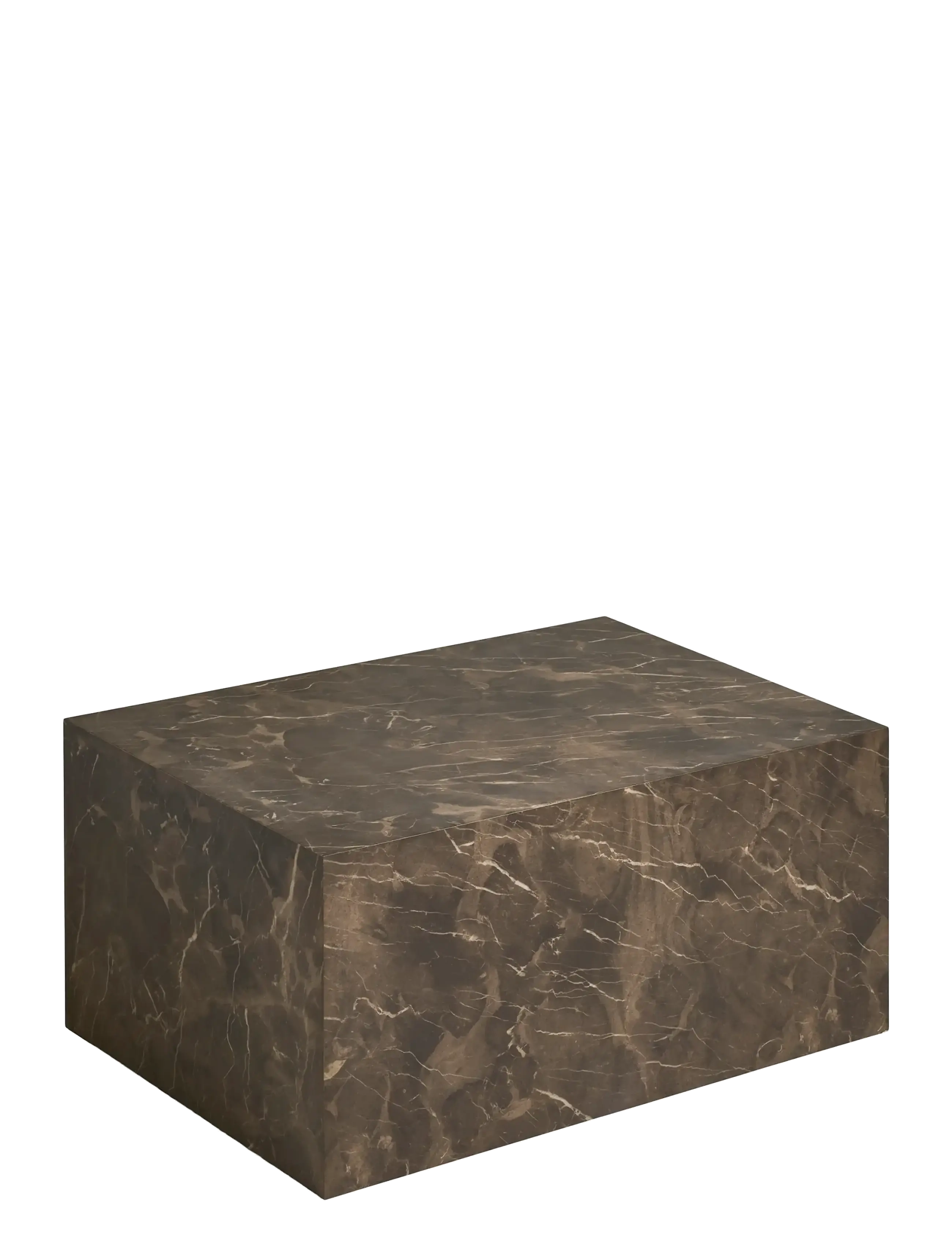 House Nordic Sia - Coffee table, marble look, brown, 60x80x40 cm - Møbler - BROWN / brown