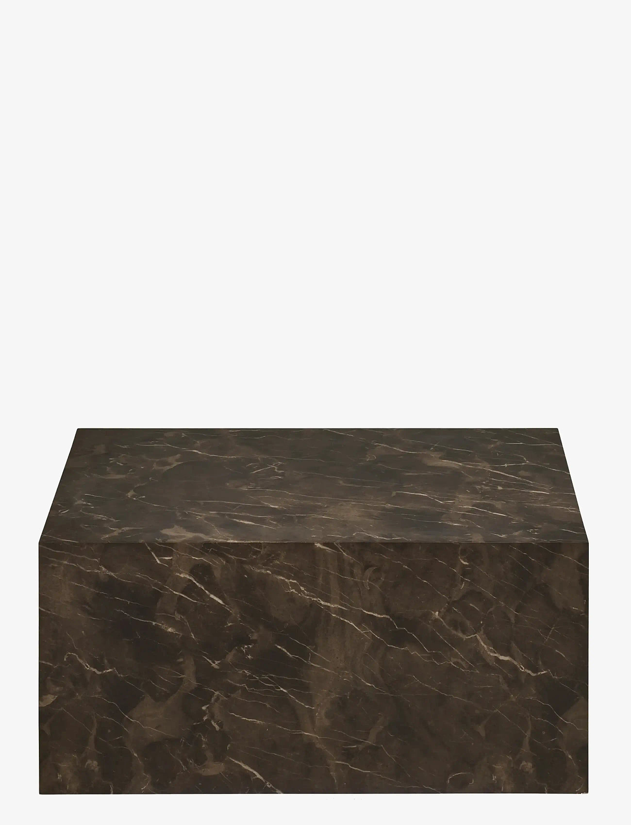 House Nordic - Sia - Coffee table, marble look, brown, 60x80x40 cm - sofaborde - brown - 1