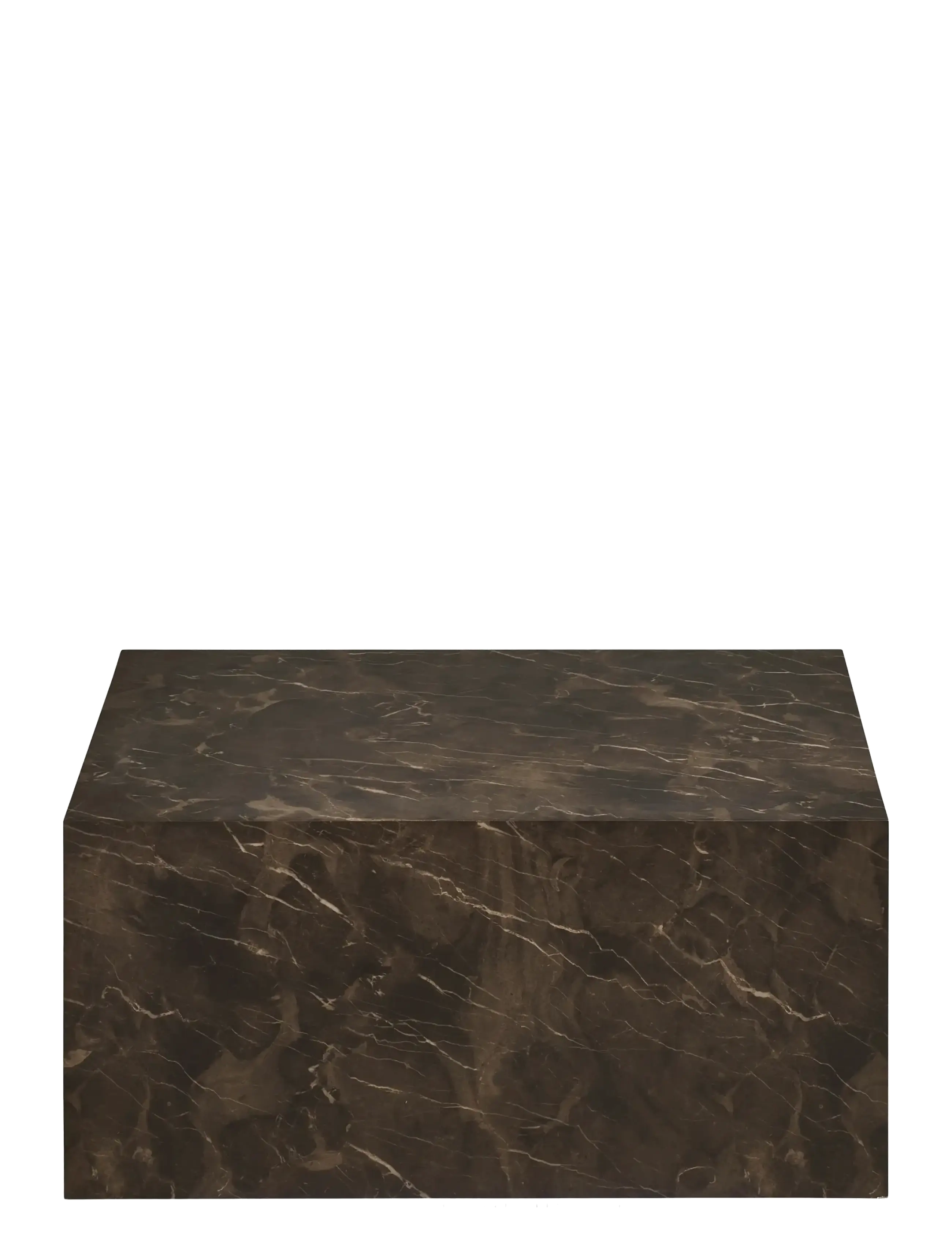 House Nordic - Sia - Coffee table, marble look, brown, 60x80x40 cm - sofaborde - brown - 2