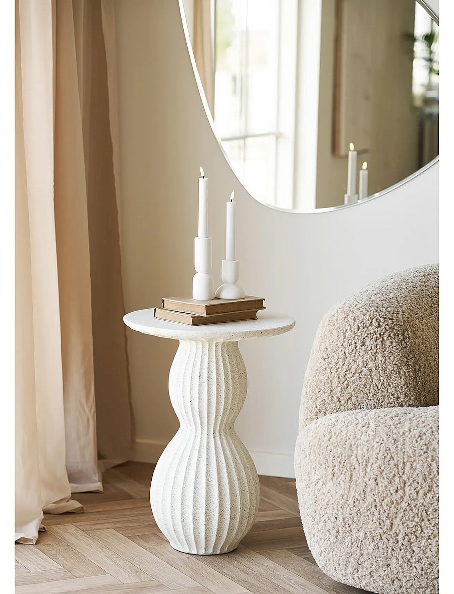 House Nordic - Fie - Side table, fiberclay - Šoniniai staliukai ir maži staliukai - white - 0