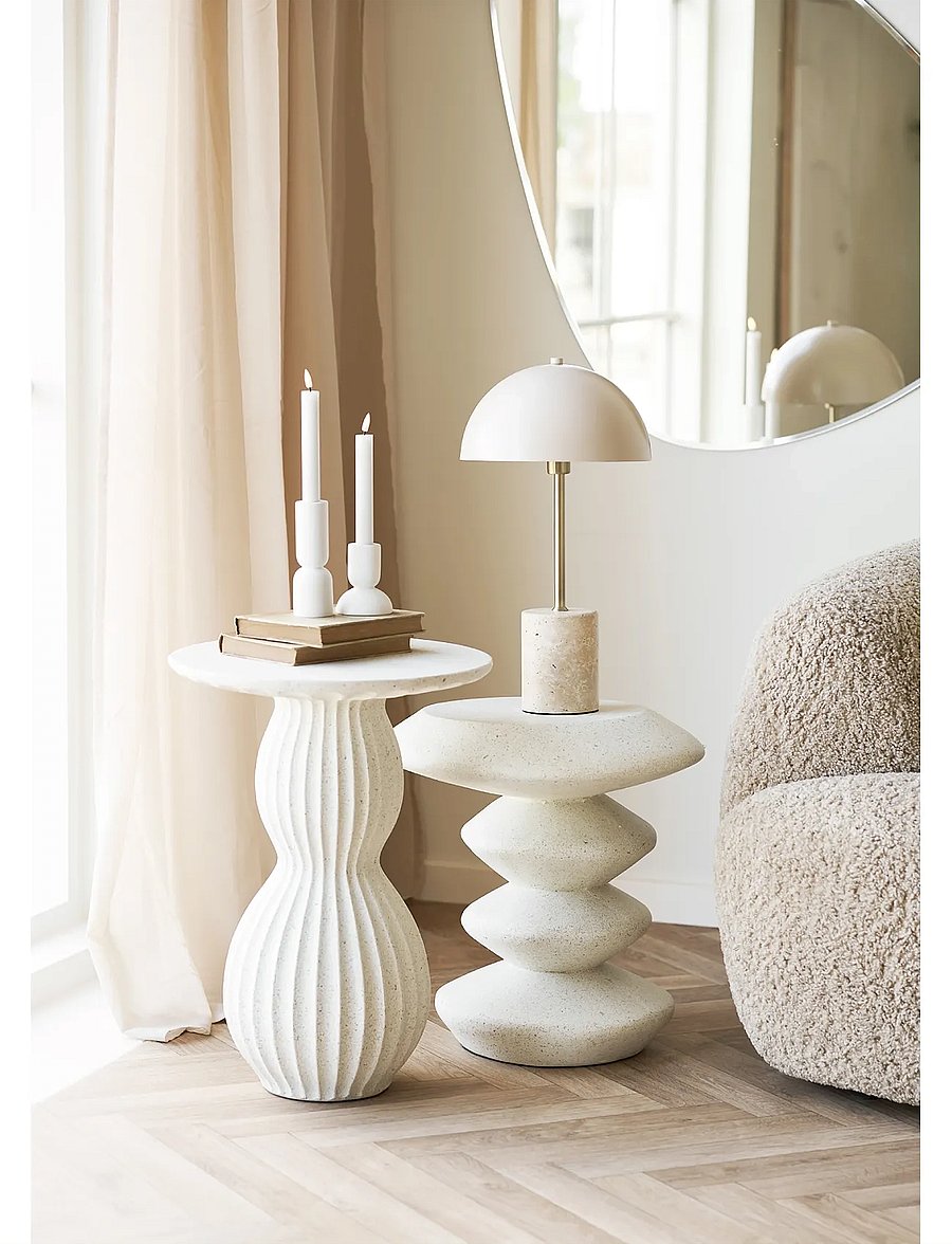 House Nordic - Fie - Side table, fiberclay - Šoniniai staliukai ir maži staliukai - white - 3