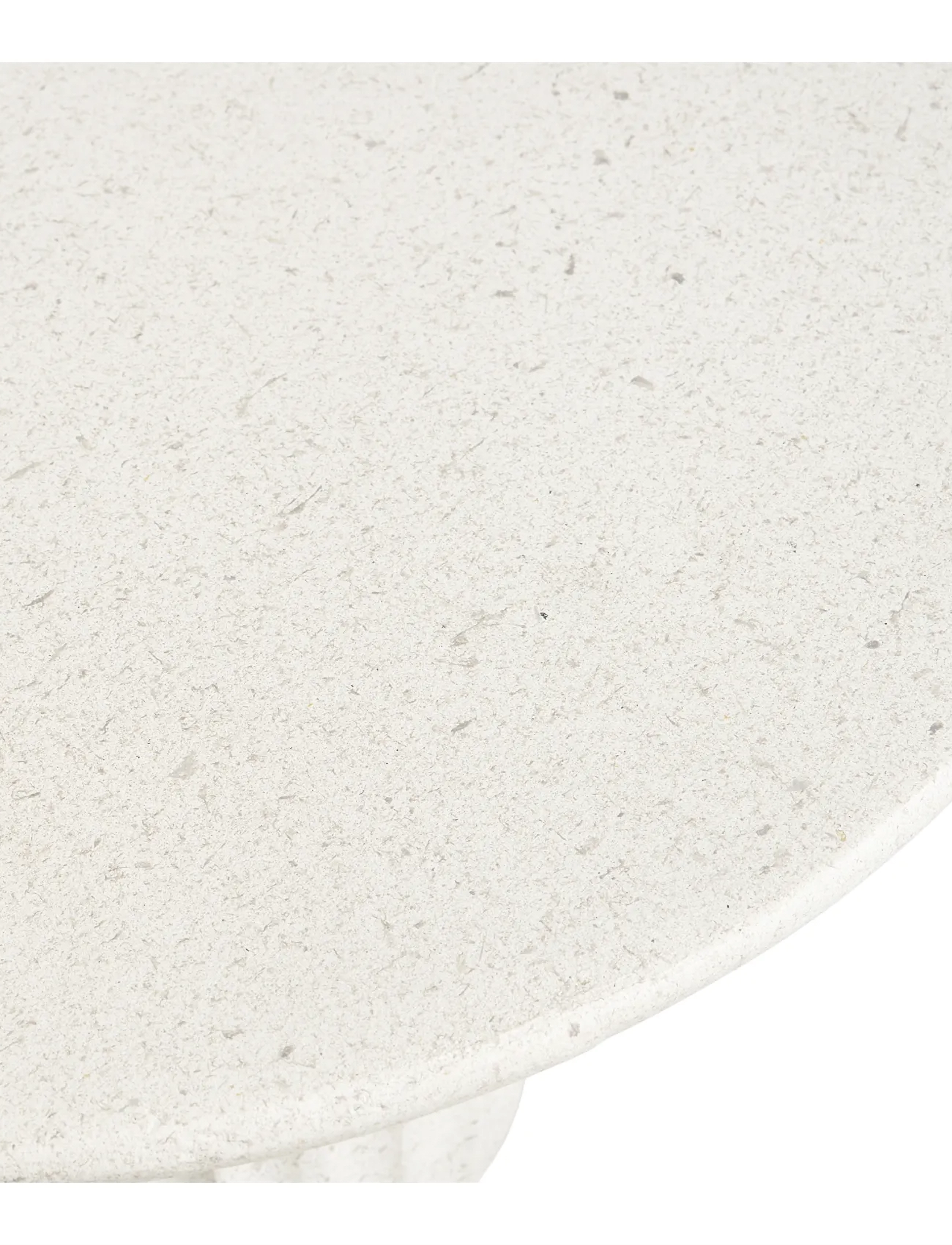 House Nordic - Fie - Side table, fiberclay, white, ø40x55 cm - white - 5