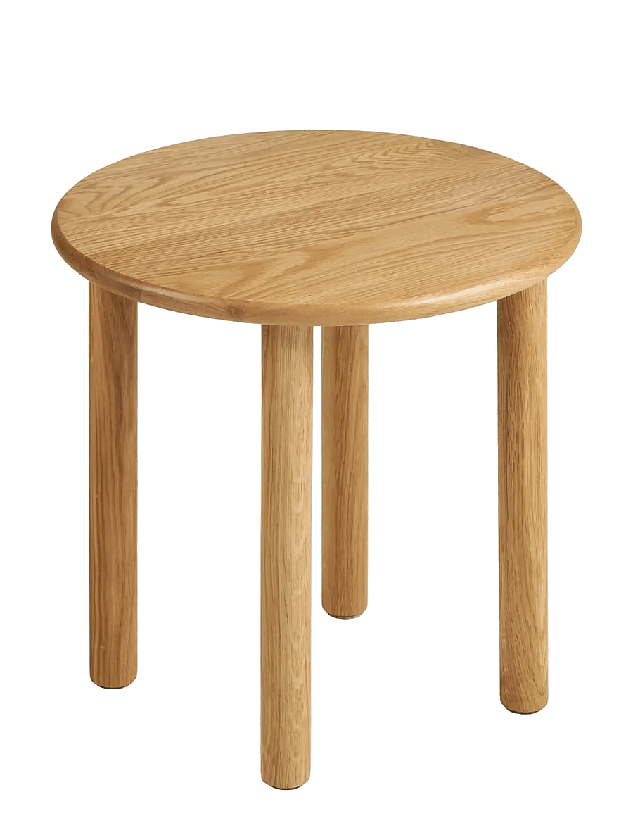 House Nordic - Edda - Side table, oak, natural, ø40X40cm - küljelauad ja väikesed lauad - natural - 2