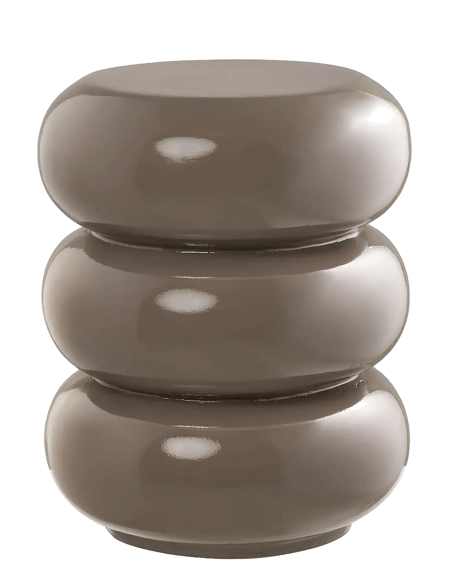 House Nordic - Gro - Side table, fiberglass, brown, ø35,5x44 cm - beistelltische & kleine tische - brown - 1
