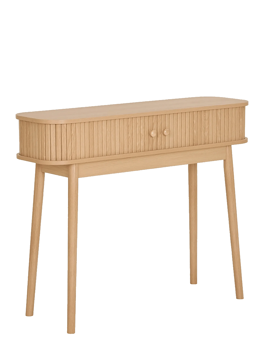 House Nordic - Tokyo Console table, 2 doors, natural , 100x30x80 cm - beistelltische & kleine tische - natural - 4