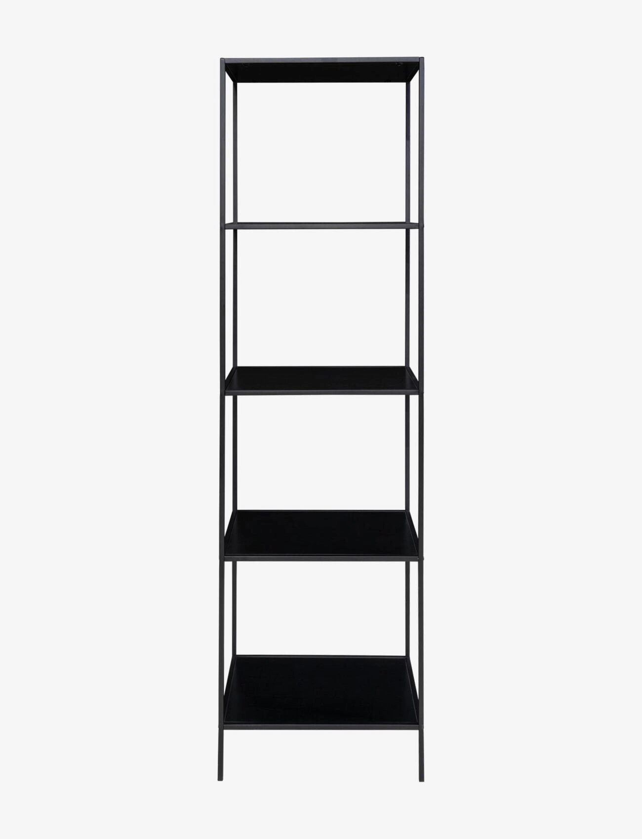 House Nordic - Rasa - Shelf, 5 shelves, black, black frame 51x36x170 cm - opbevaring til badeværelse - black - 4