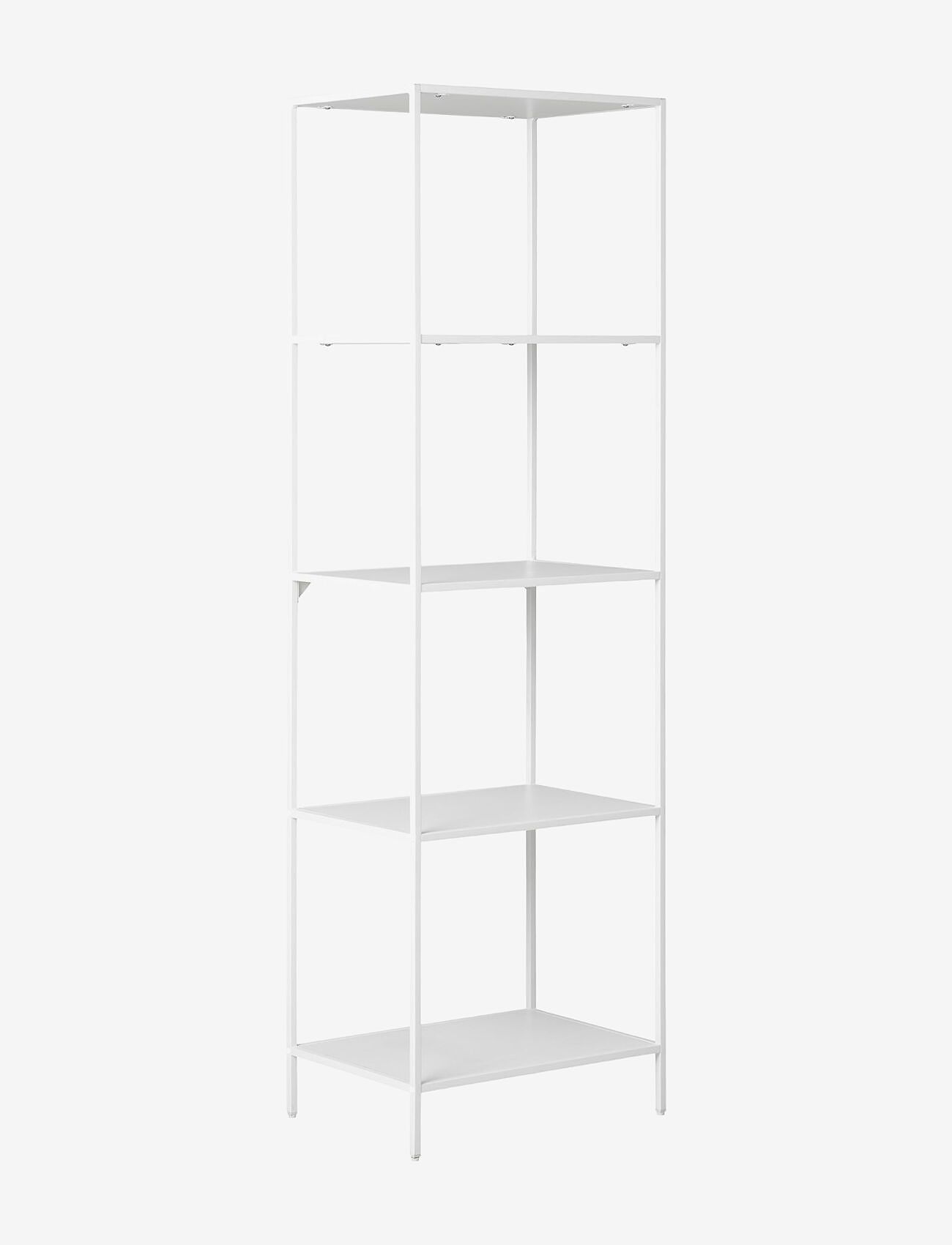House Nordic - Rasa - Shelf, 5 shelves, white frame 51x35x170 cm - hylder - white - 1