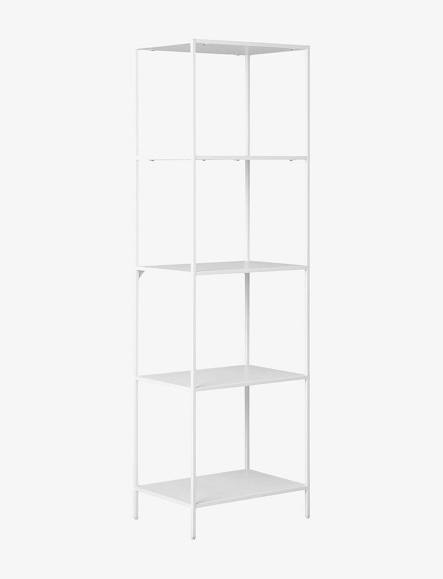 House Nordic - Rasa - Shelf, 5 shelves, white frame 51x35x170 cm - regale und verwahrung - white - 1