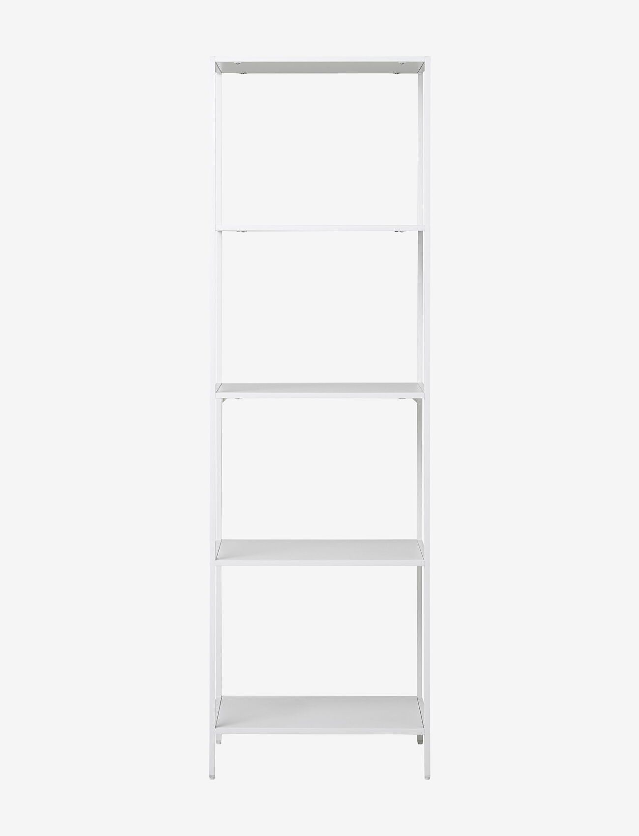 House Nordic - Rasa - Shelf, 5 shelves, white frame 51x35x170 cm - hylder - white - 2