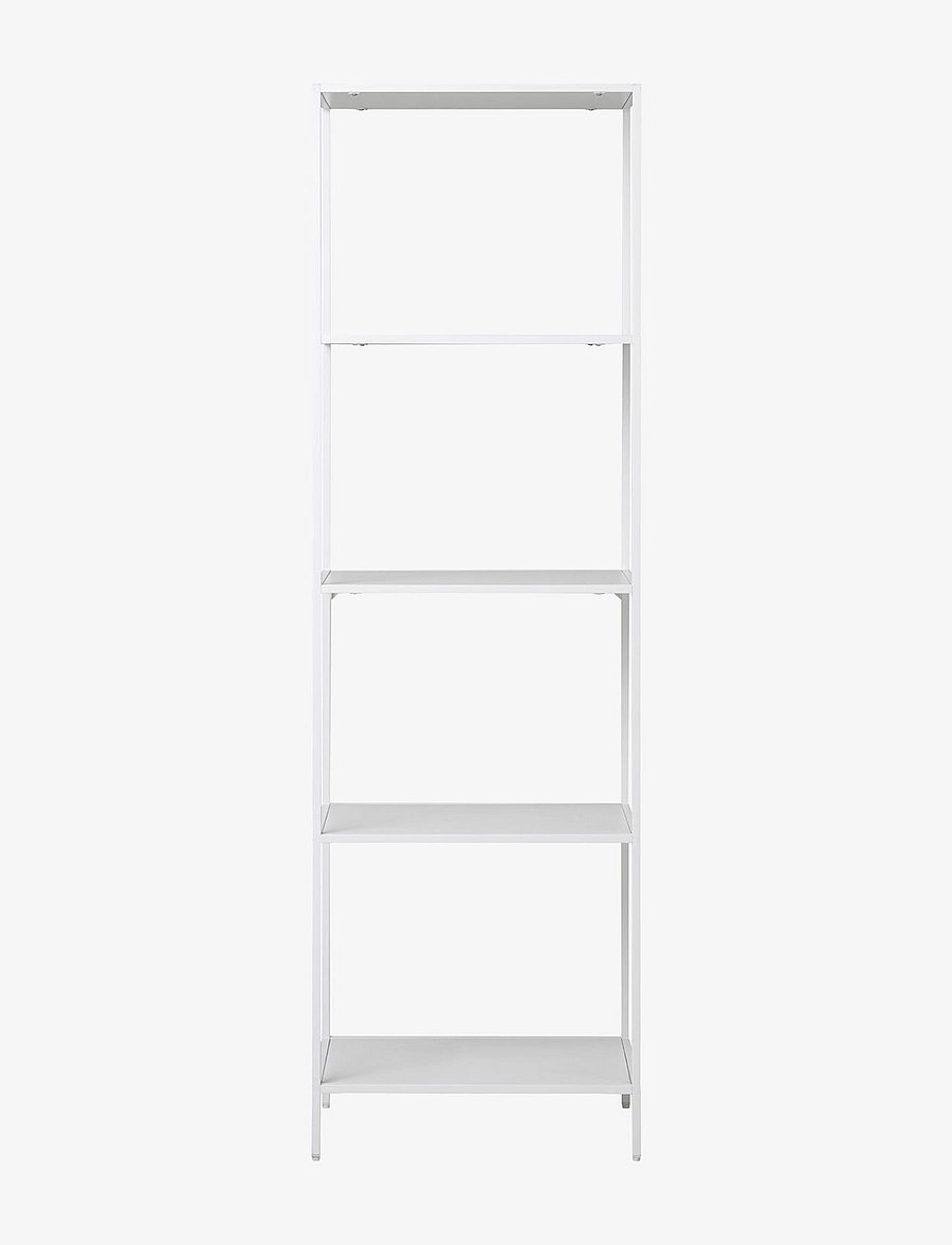 House Nordic - Rasa - Shelf, 5 shelves, white frame 51x35x170 cm - regale und verwahrung - white - 2