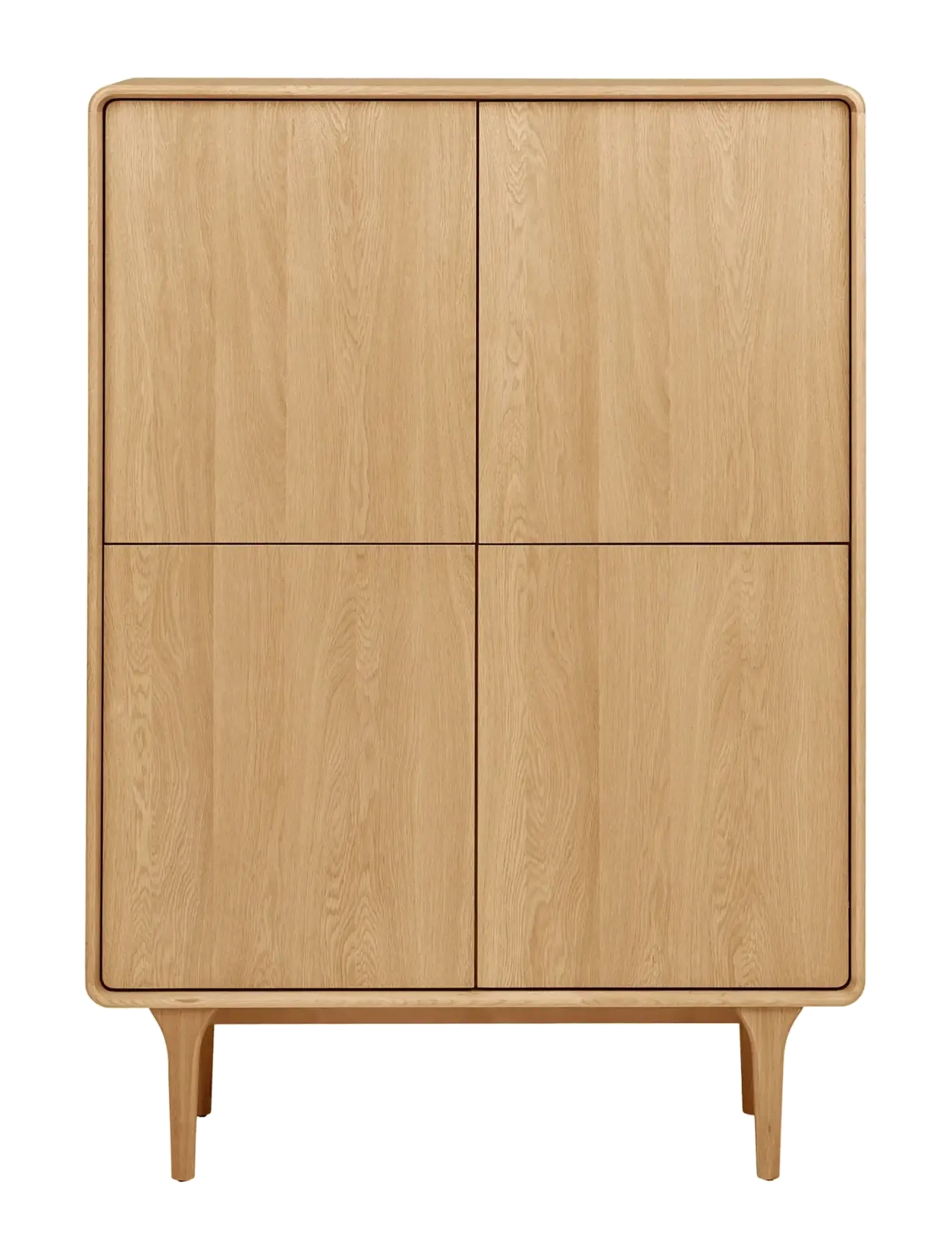 House Nordic Ada - Cabinet, oak, 100x40x140 cm - Vis alt - NATURAL / natural