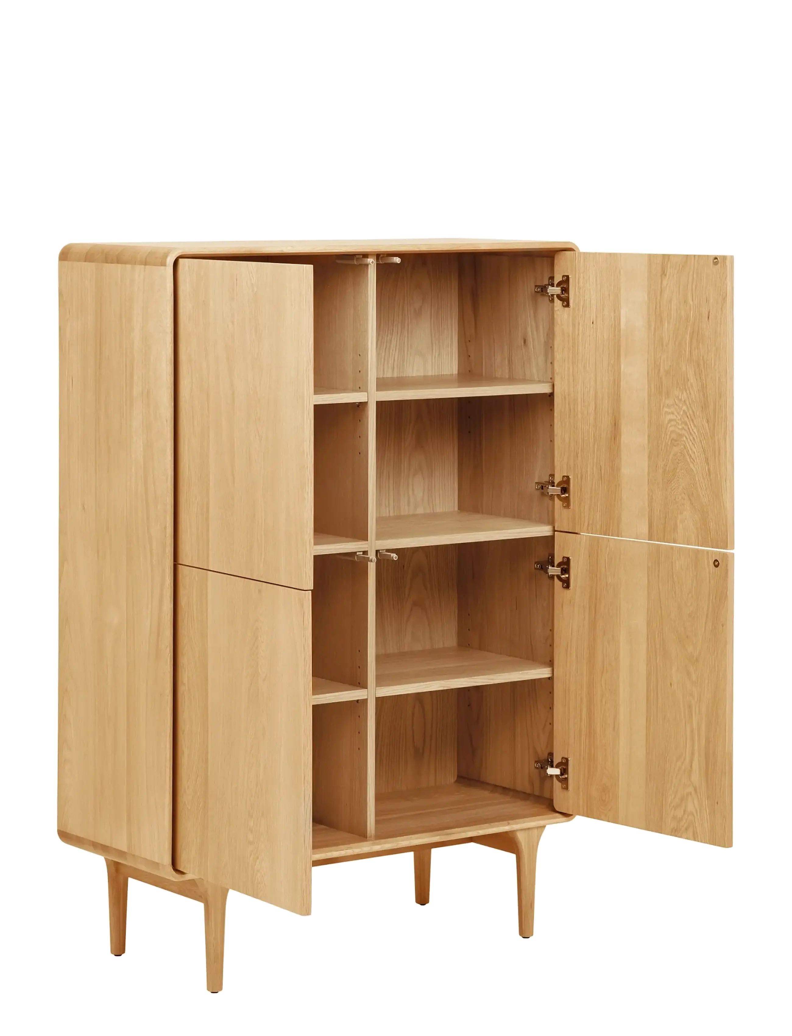 House Nordic - Ada - Cabinet, oak, 100x40x140 cm - skåp - natural - 3