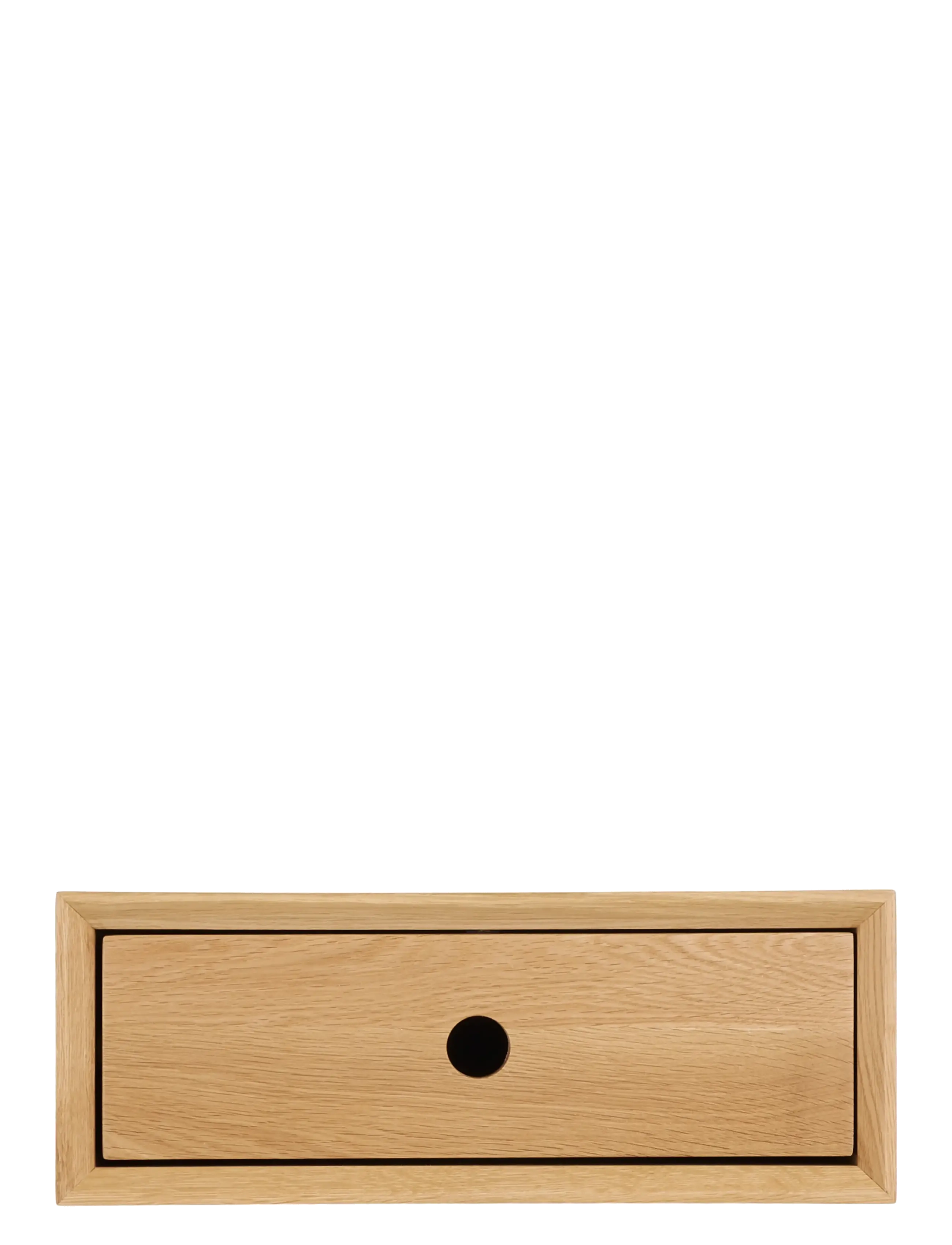 House Nordic Lotte - Wallmounted chest, 1 drawer, lacquered oak, - Jõulukingid - OAK / brown