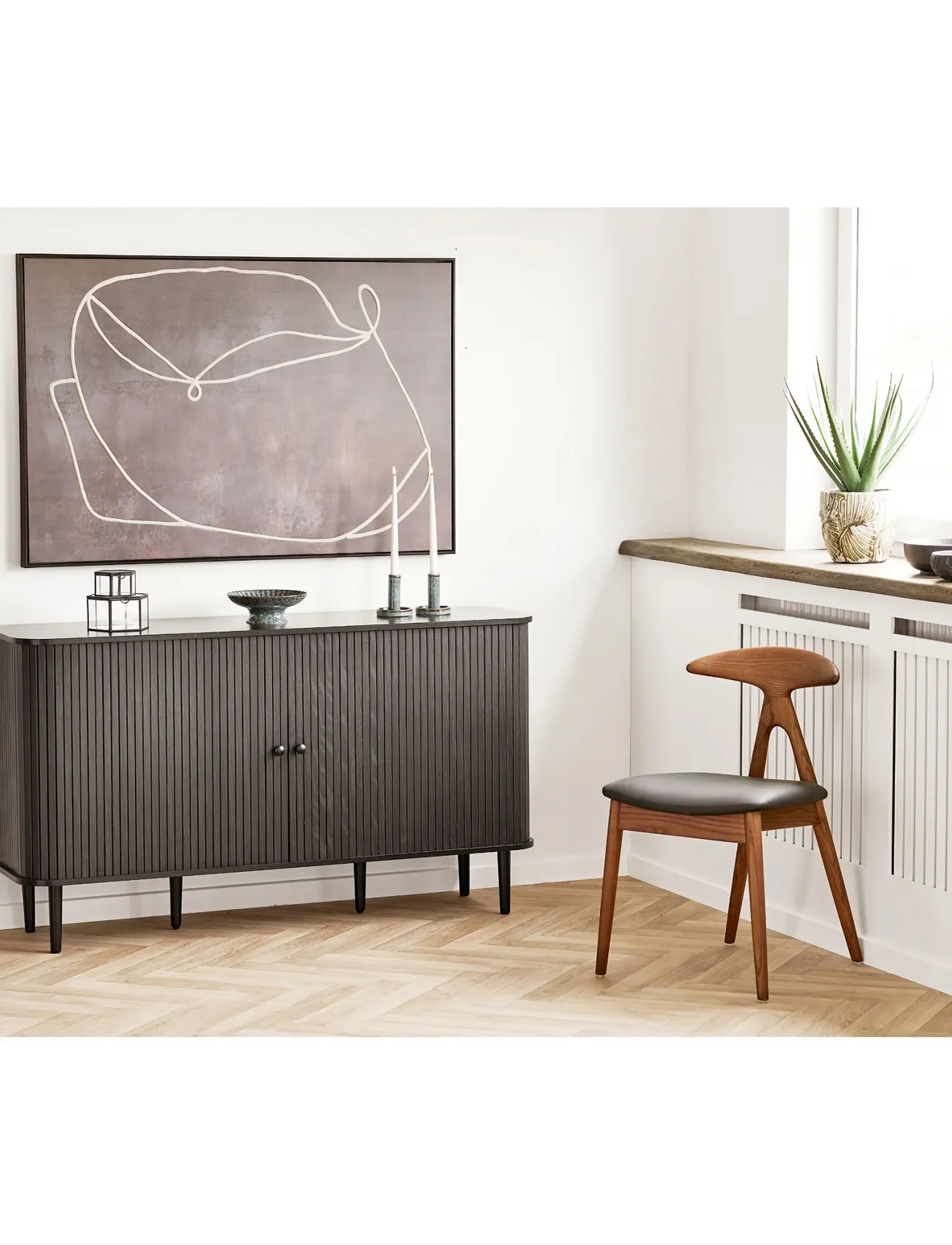 House Nordic - Tokyo - Sideboard, 2 doors, - black - 0