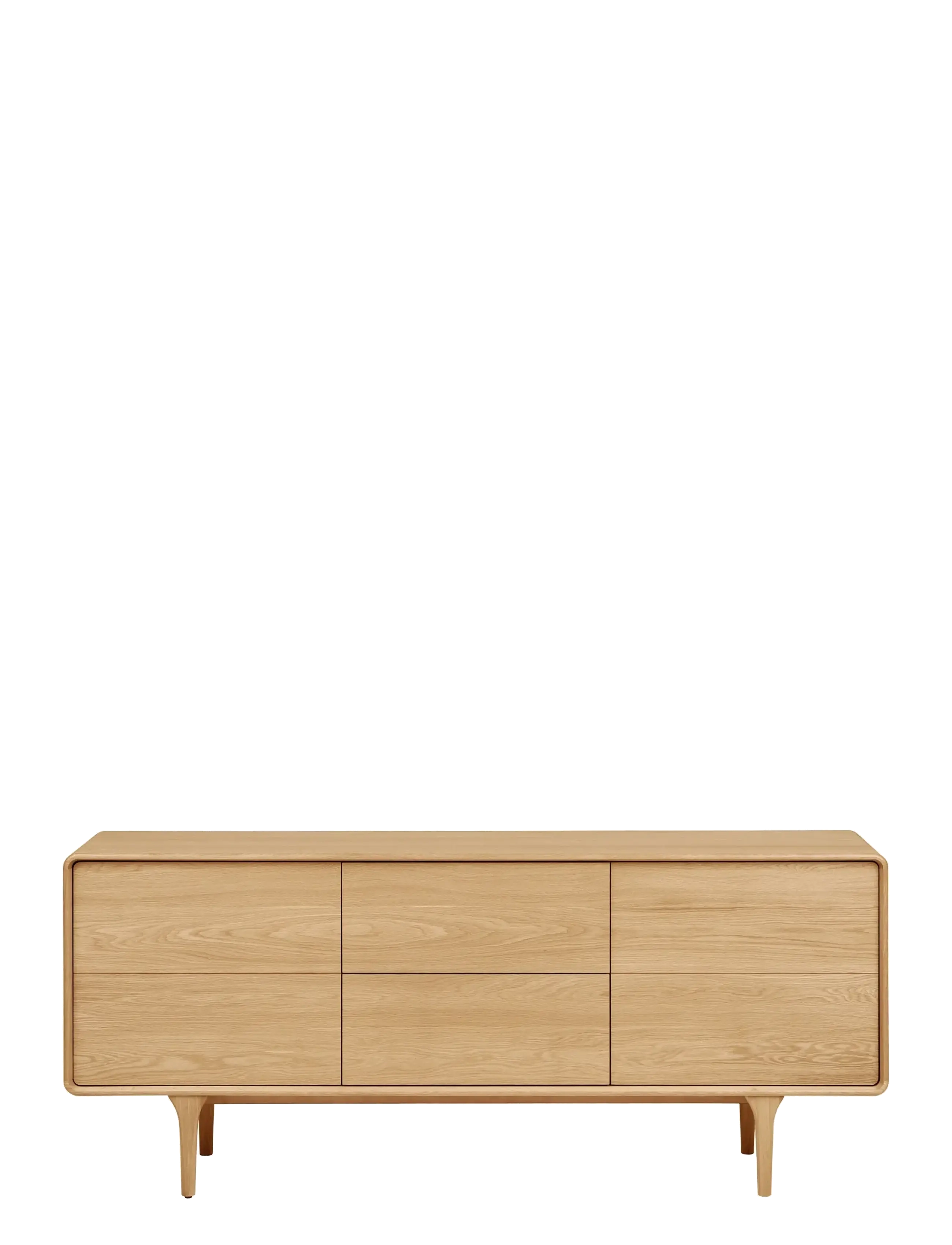 House Nordic Ada Sideboard, Oak, 180X45X75 Cm, Cabinet, Str: 45X180X75CM