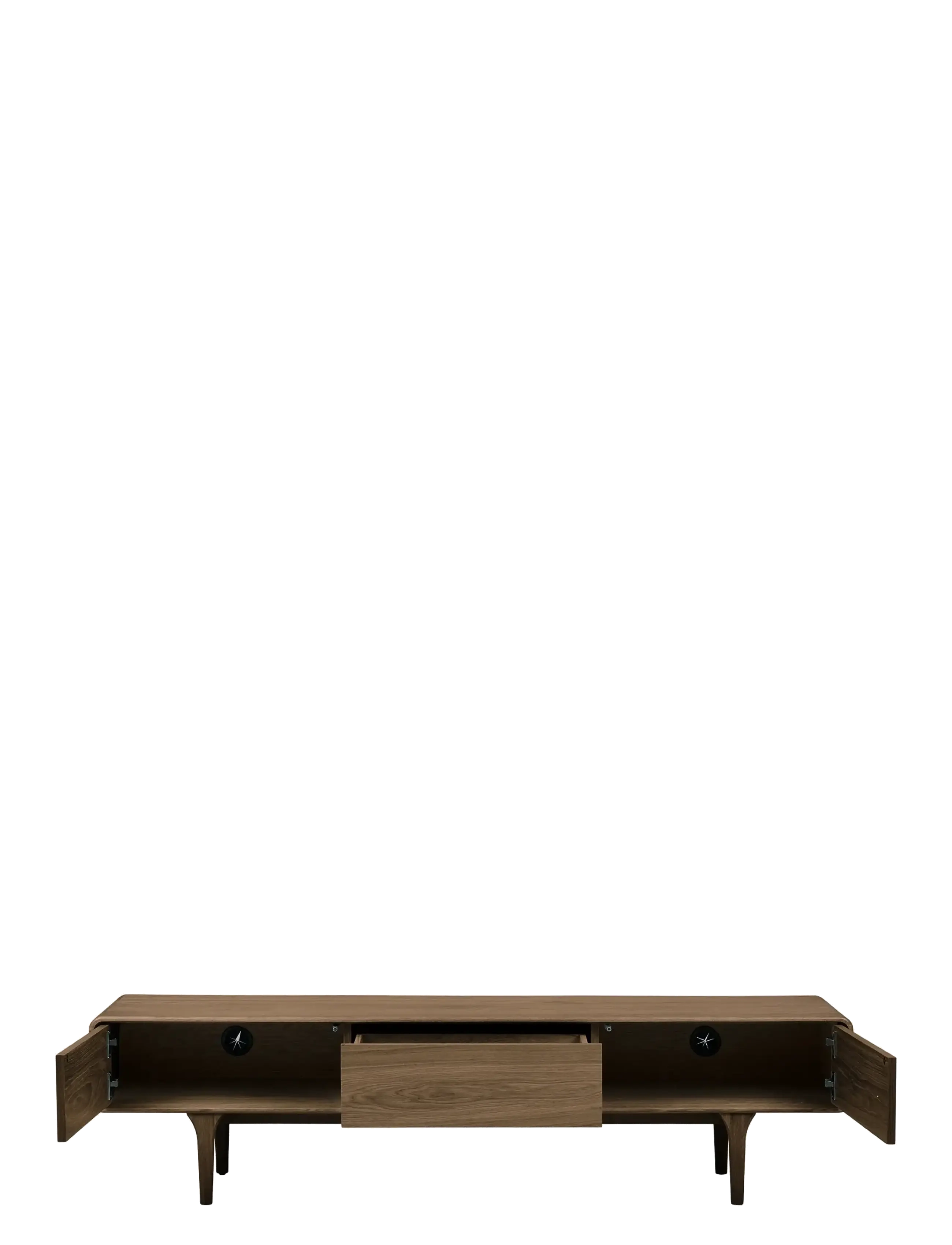 House Nordic - Ada - TV-bench, oak - dark brown - 4