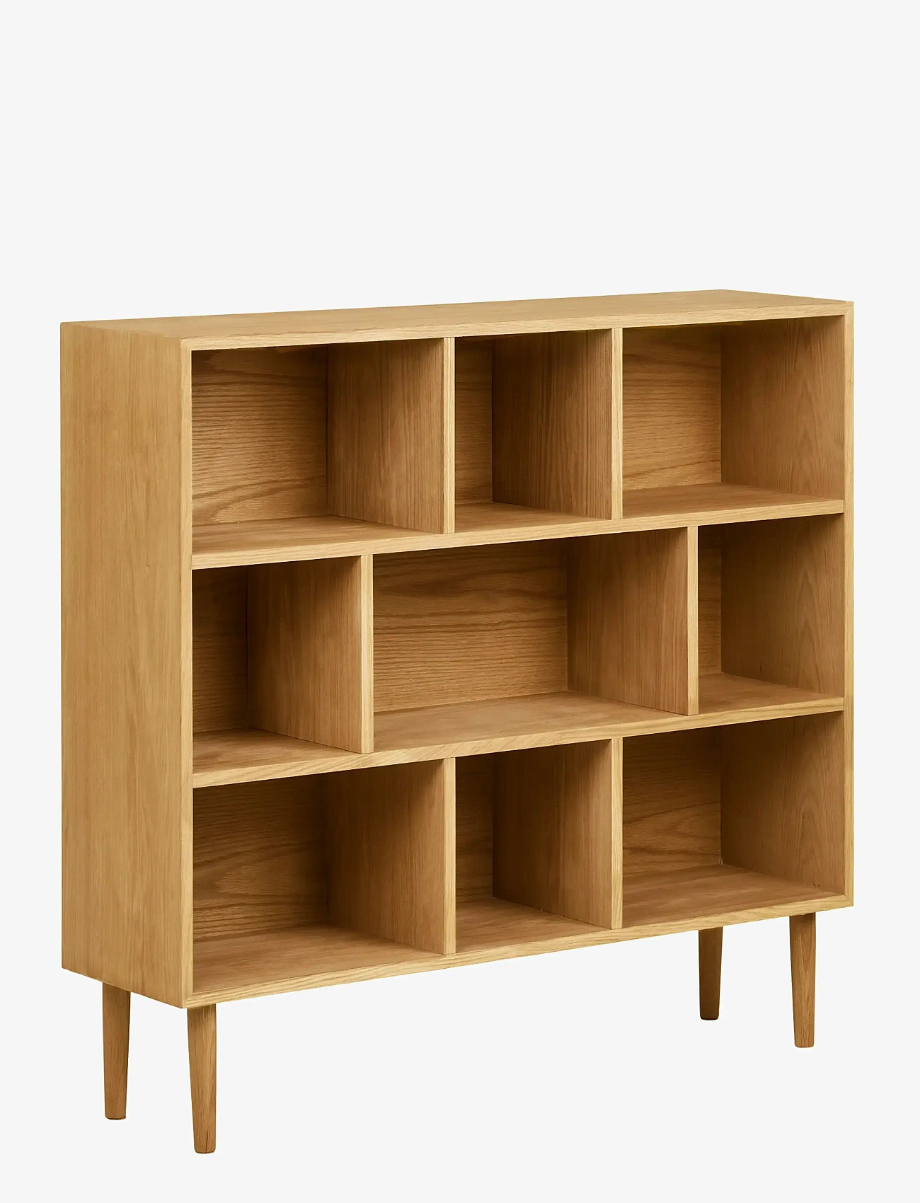 House Nordic - Helle - Book cabinet, oak/oak veneer, natural, 30x112x104,5 cm - skåp - natural - 1
