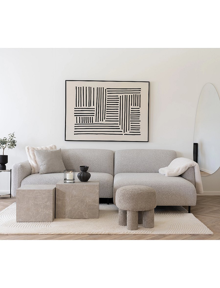 House Nordic - Elin - Blanket - Plaid, artificial fur, white 130x180 cm - decken - white - 3