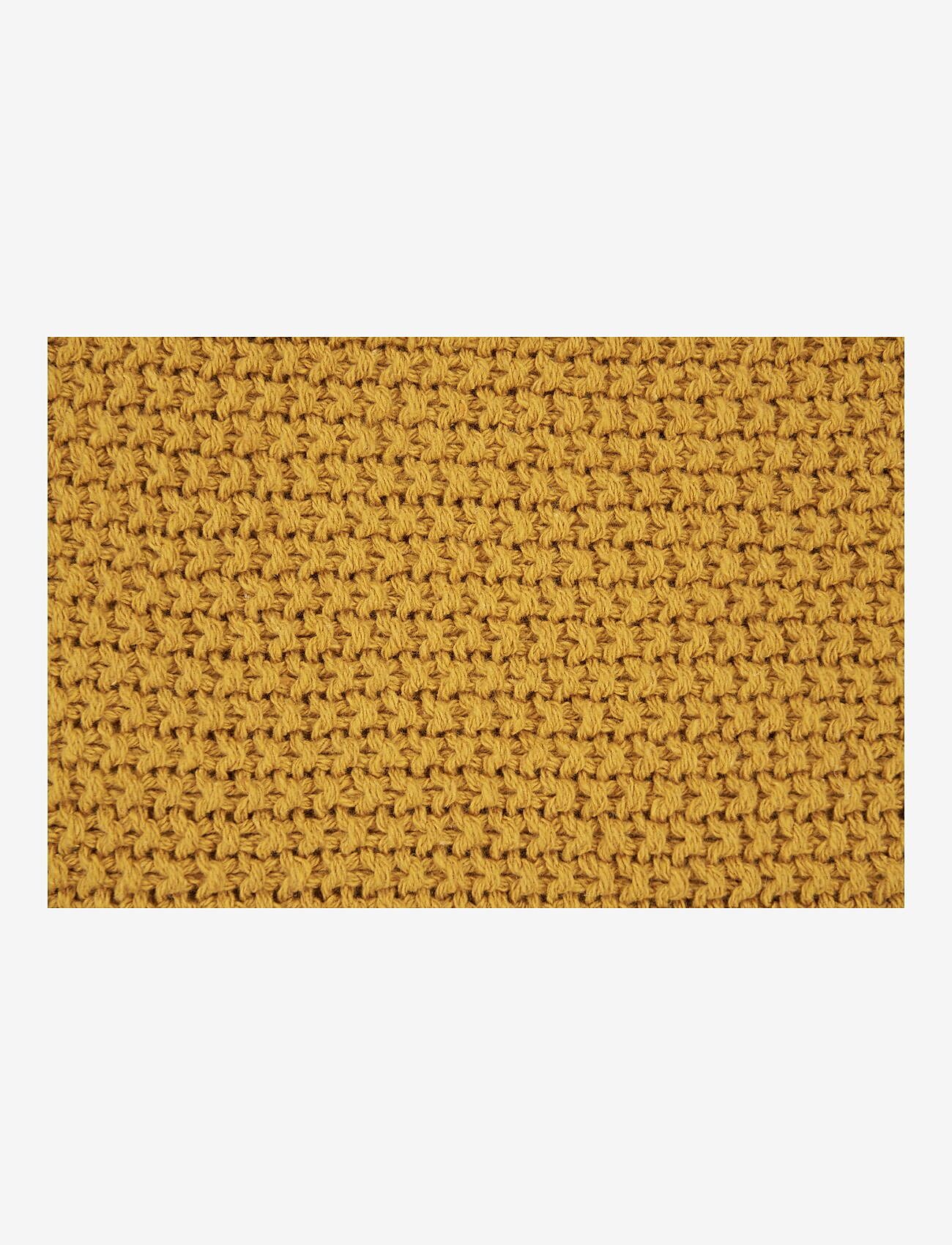 House Nordic - Nia - Blanket - Plaid, cotton, ochre 130x170 cm - köp efter pris - ocher - 1