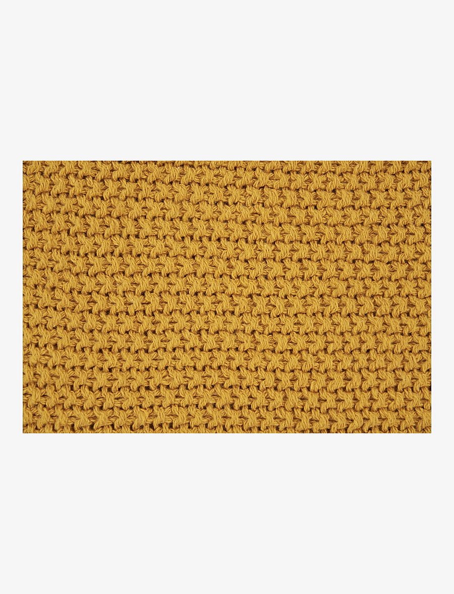 House Nordic - Nia - Blanket - Plaid, cotton, ochre 130x170 cm - pleedid - ocher - 2