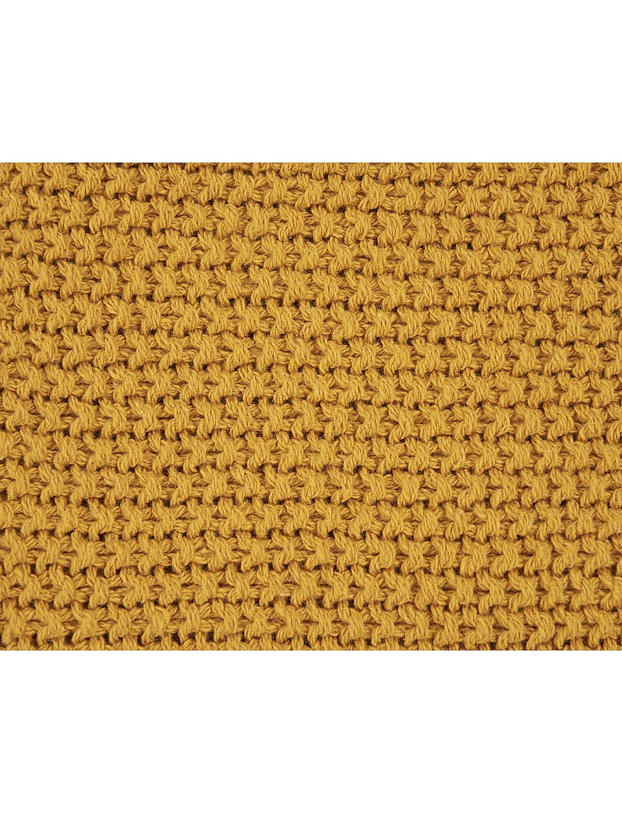 House Nordic - Nia - Blanket - Plaid, cotton, ochre 130x170 cm - pleedid - ocher - 0