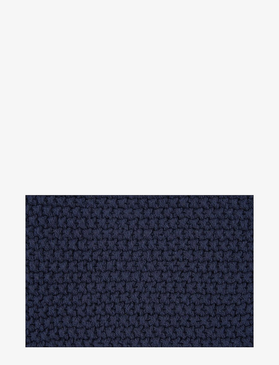 House Nordic - Sira - Blanket - Plaid, cotton, dark blue 130x170 cm - decken - dark blue - 2