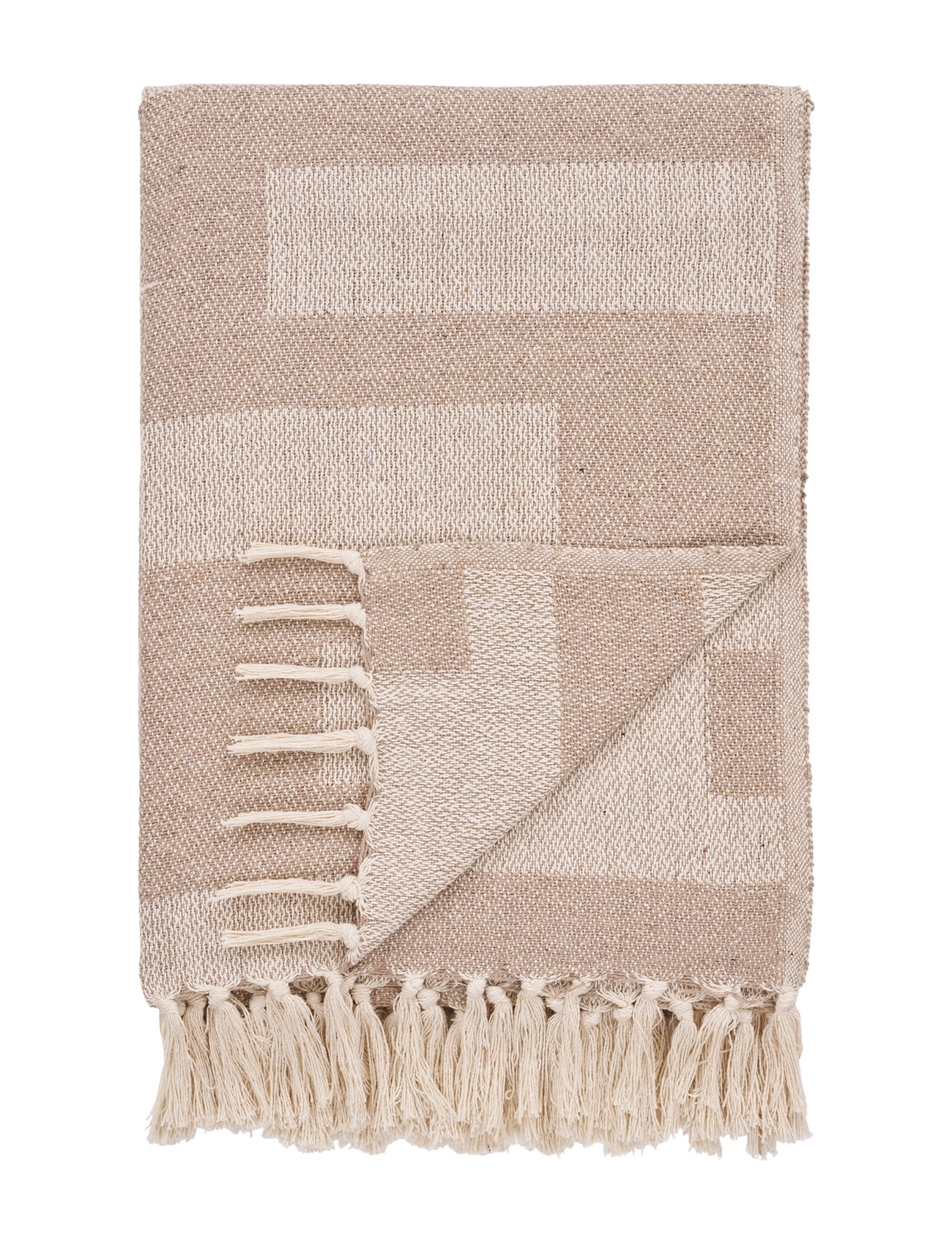 House Nordic Yva - Plaid, taupe, 130x180 cm - House Nordic - TAUPE1 / beige
