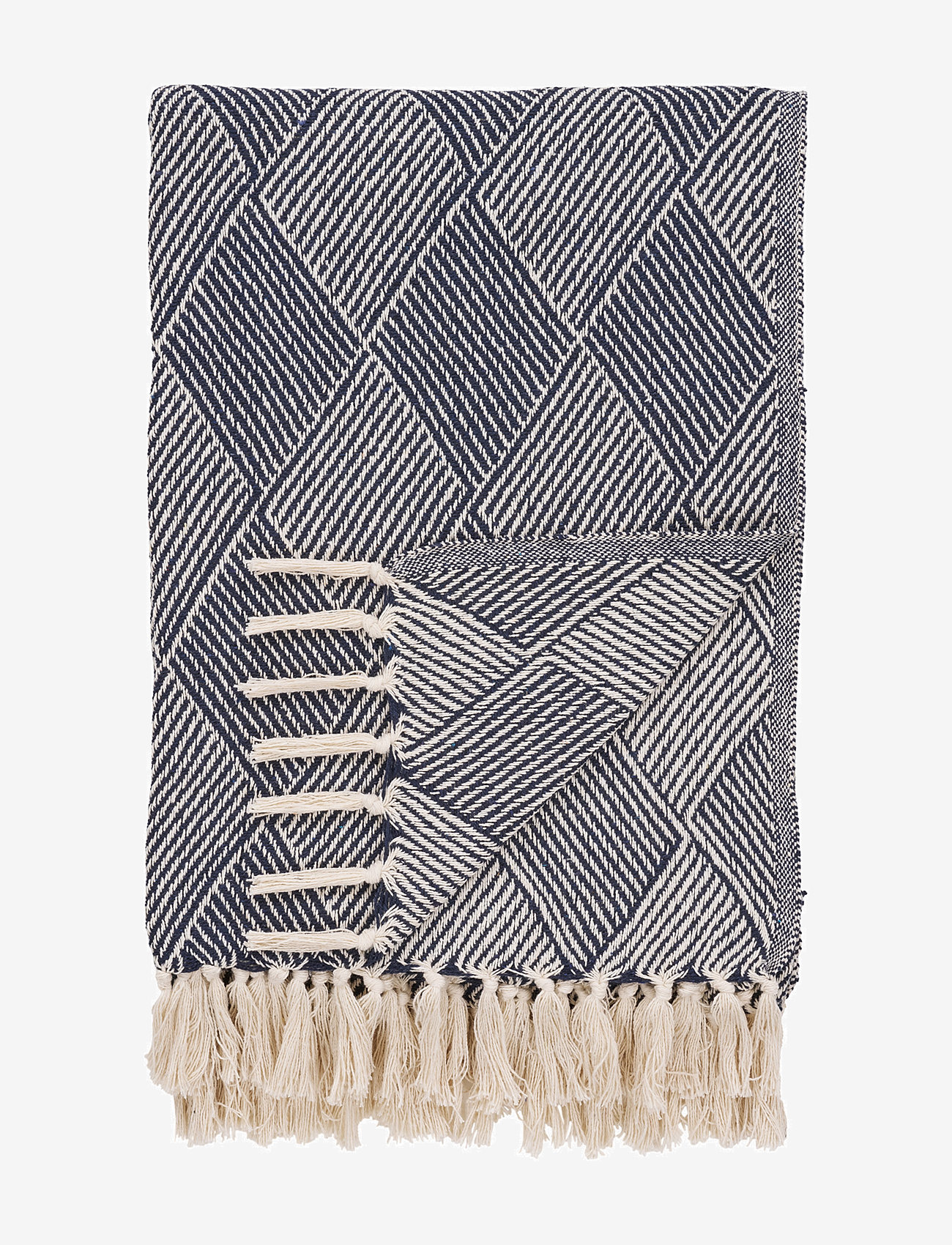 House Nordic - Yva - Plaid, blue, 130x180 cm - filtar & plädar - blue - 1