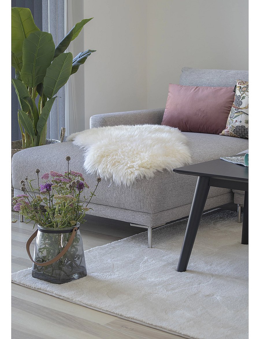 House Nordic - Disa - Lambskin, ivory, real lambskin, 50x85 cm - andere teppiche - ivory - 2