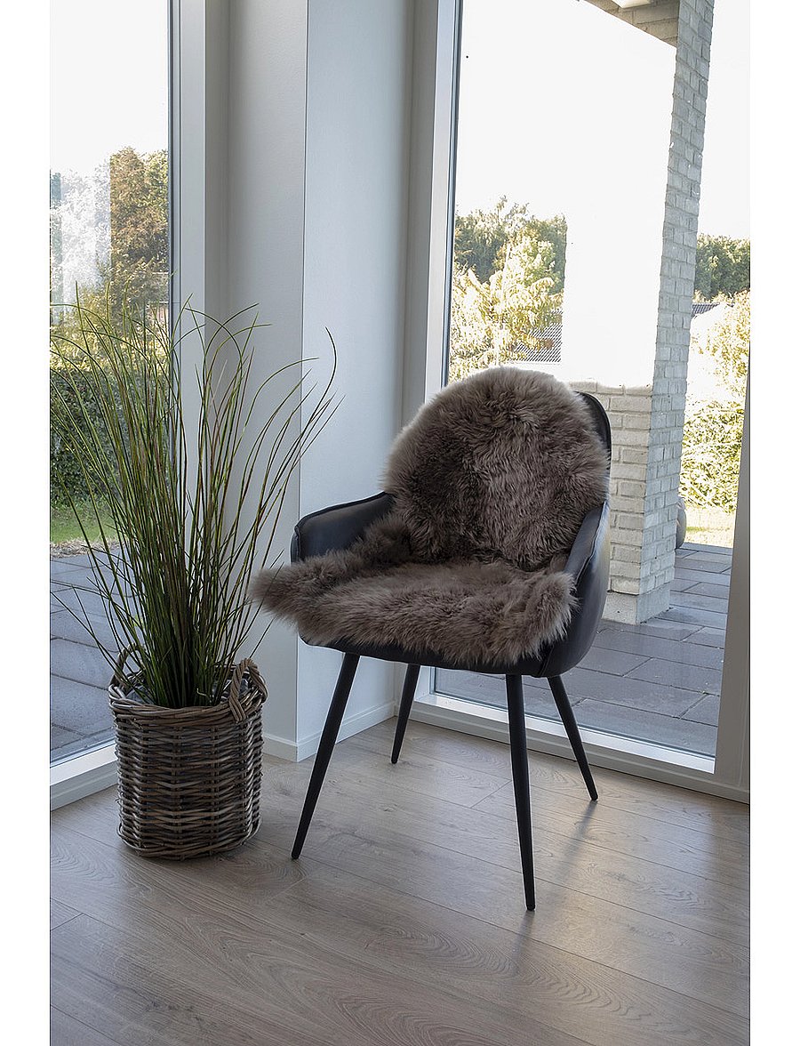 House Nordic - Disa - Lambskin, mushroom, real lambskin, 50x85 cm - kiti kilimai - light brown - 0