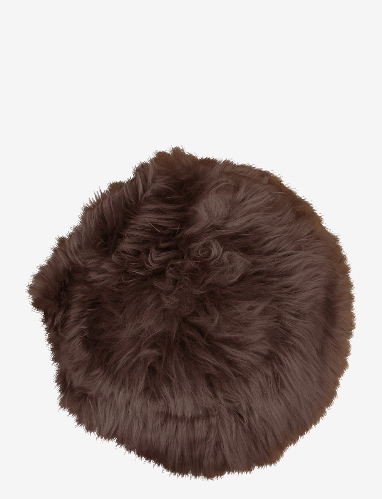 House Nordic - Disa - Lambskin seat, brown, real lambskin, Ø35 cm - istuintyynyt - brown - 0