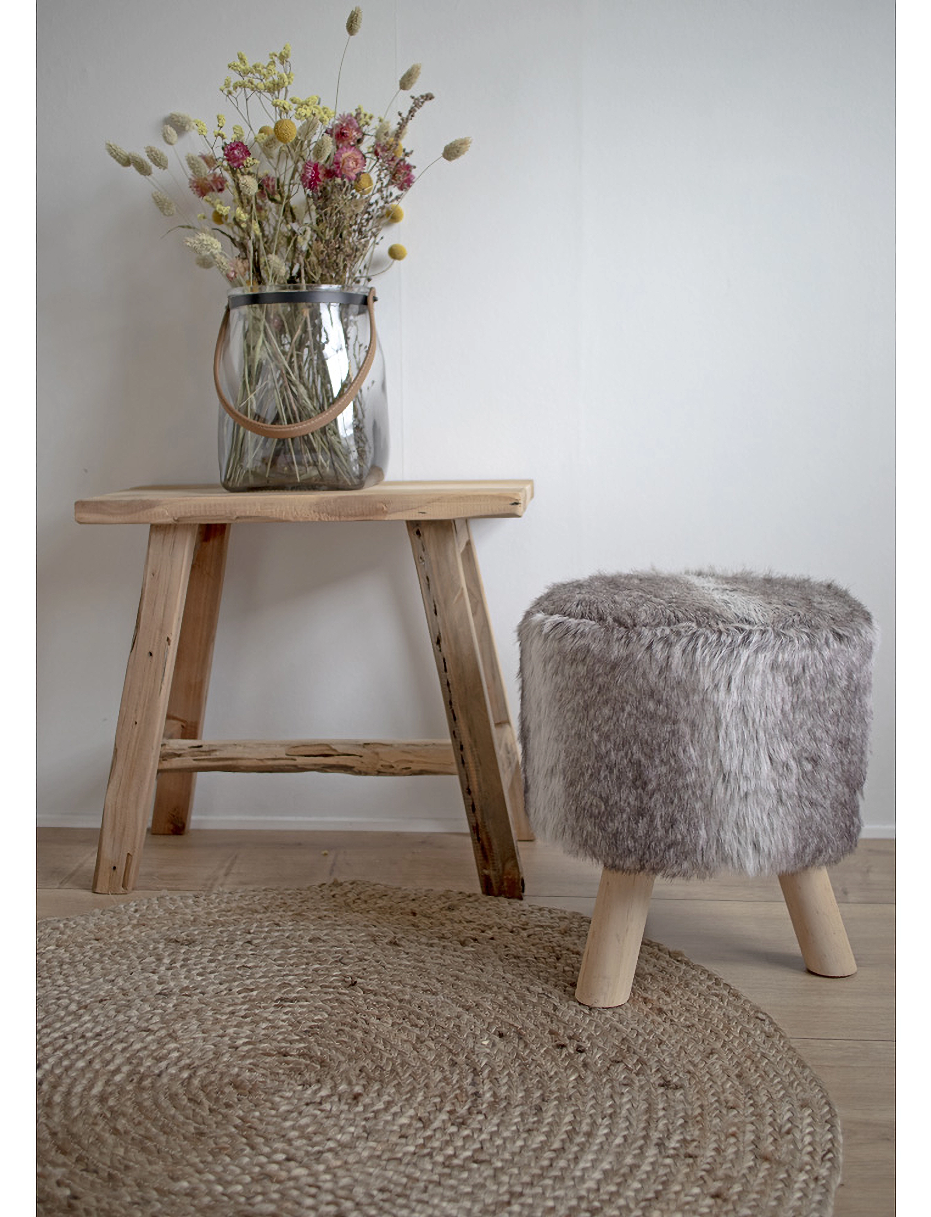 House Nordic - Rina - Rug, braided jute, nature ø150 cm - bomullstepper & filleryer - natural - 0