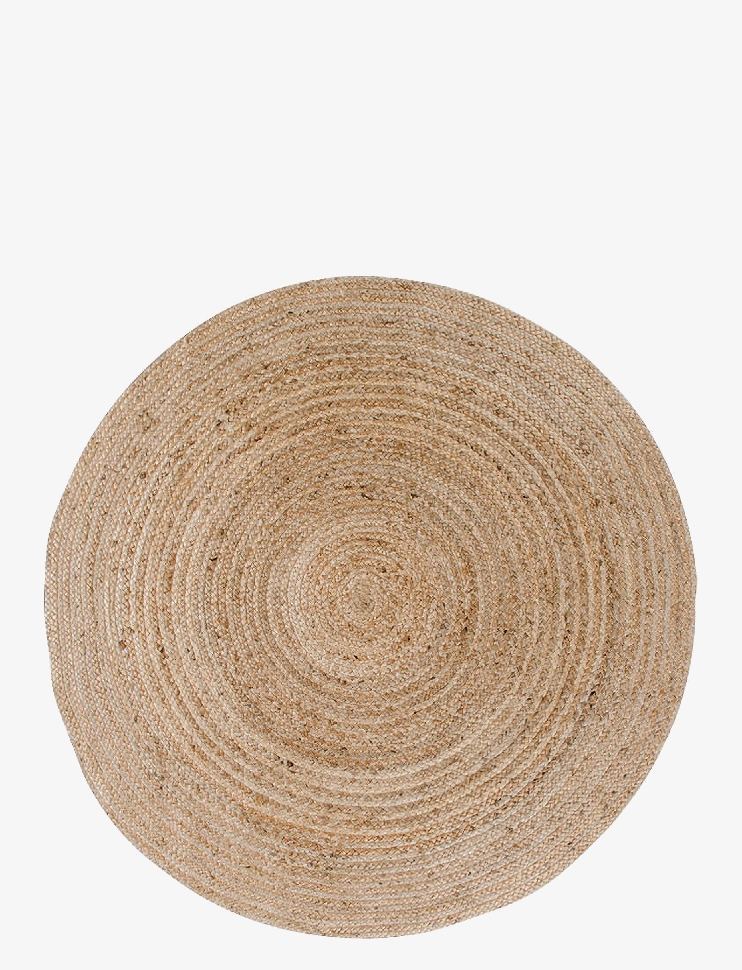 House Nordic Rina - Rug, Braided Jute, Ø 120 cm, Beige, Tæpper > Bomuldstæpper Og Kludetæpper, Unisex