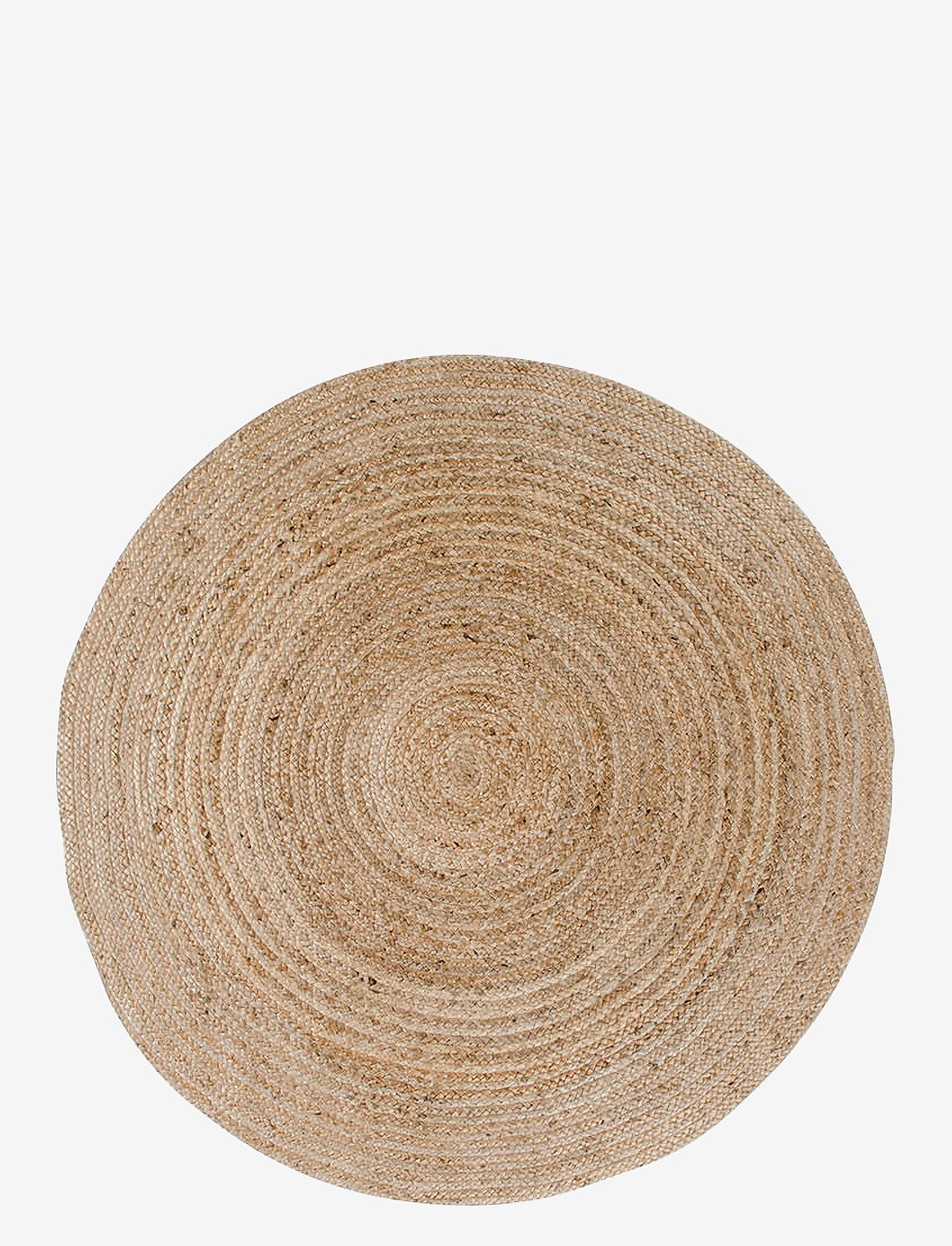 House Nordic - Rina - Rug, braided jute, nature ø120 cm - cotton rugs & rag rugs - natural - 0