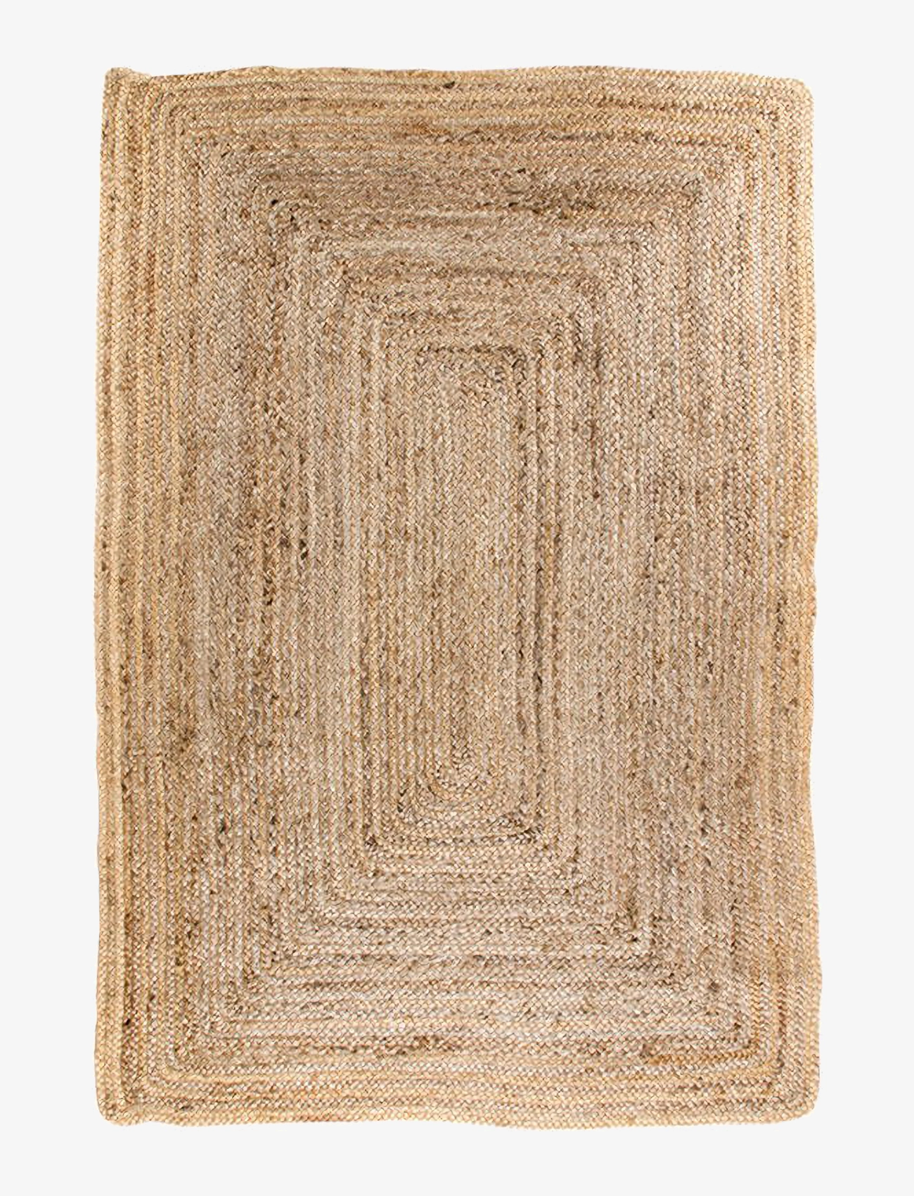 House Nordic Rina - Rug, braided jute, nature ø90 cm - Bomullsmattor & Trasmattor - NATURAL / beige