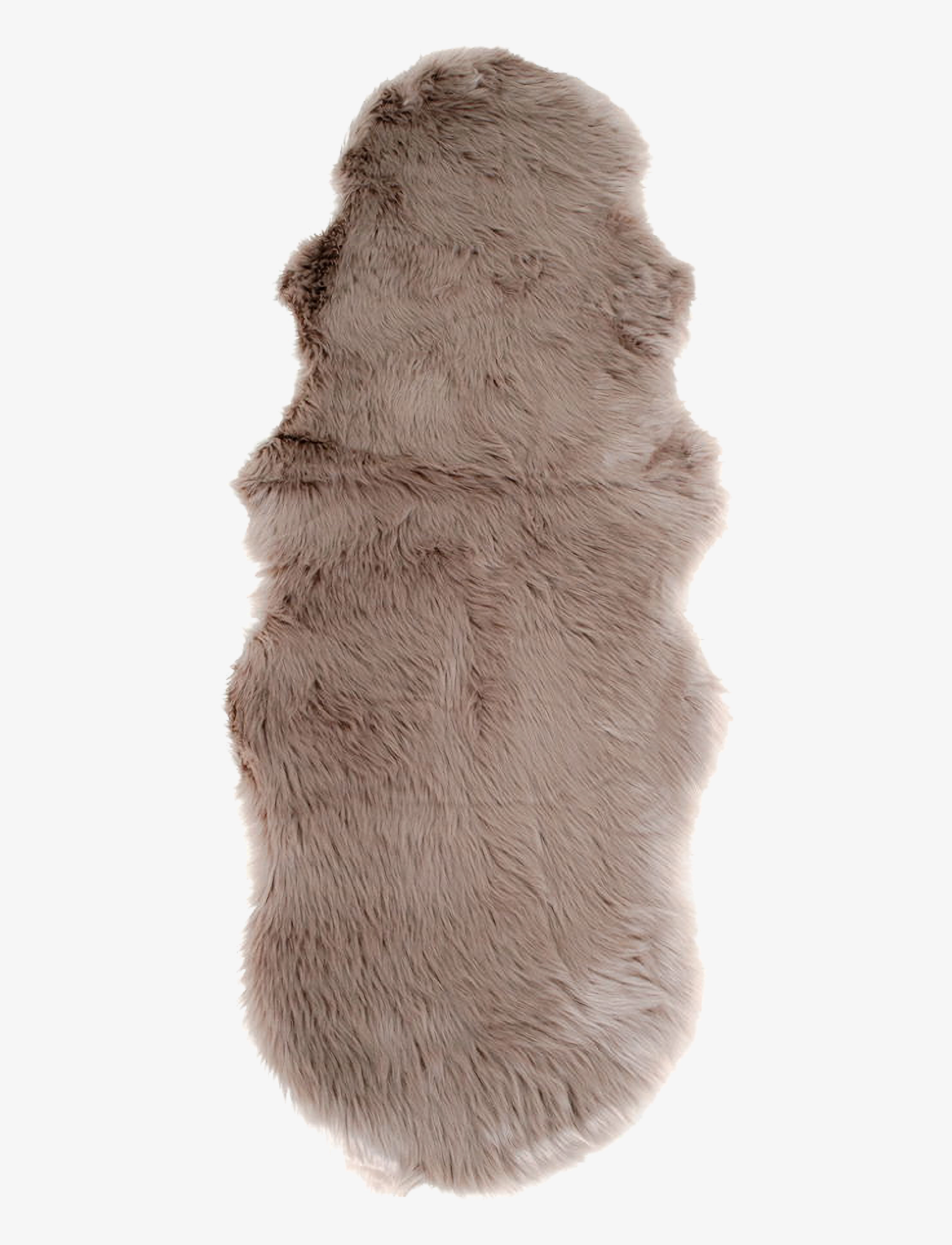 House Nordic Irma - Lambskin Artificial, mushroom, 60x180 cm - Textilier - LIGHT BROWN / brown