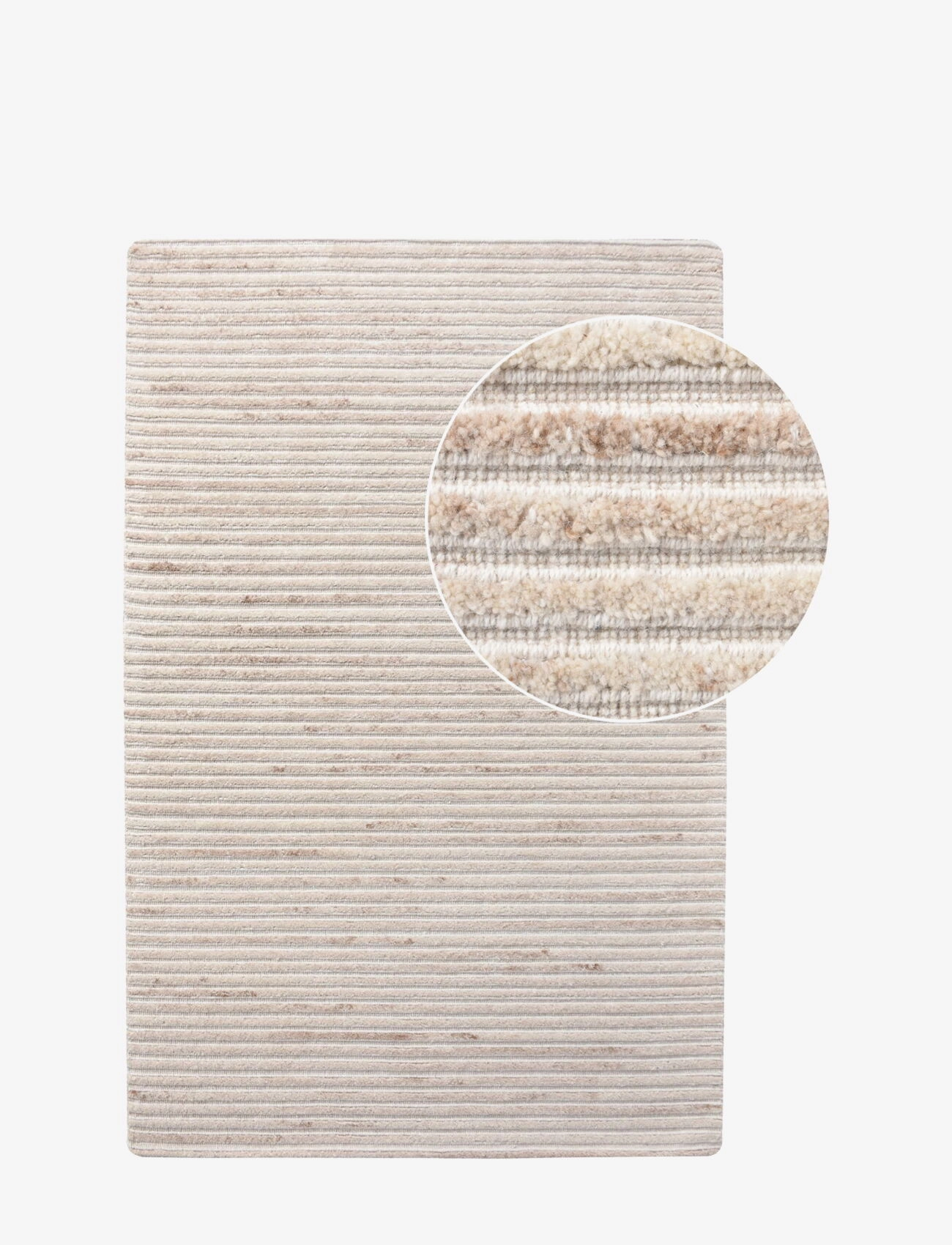 House Nordic Rug, Uldtæppe, Creme, Str: 1X160X230CM