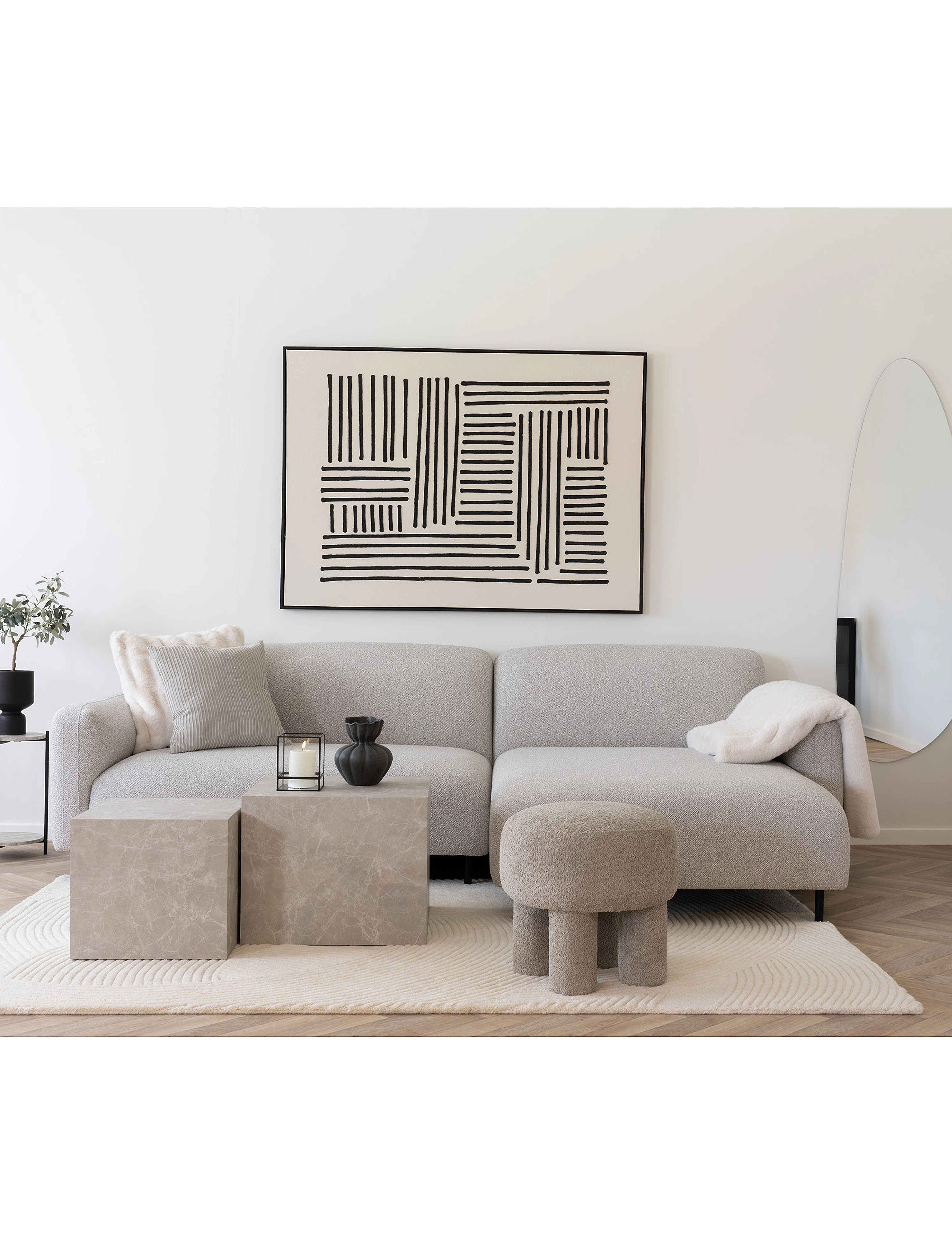 House Nordic - Vibe - Rug, hand tufted, ivory 160x230 cm - ulltepper - ivory - 4