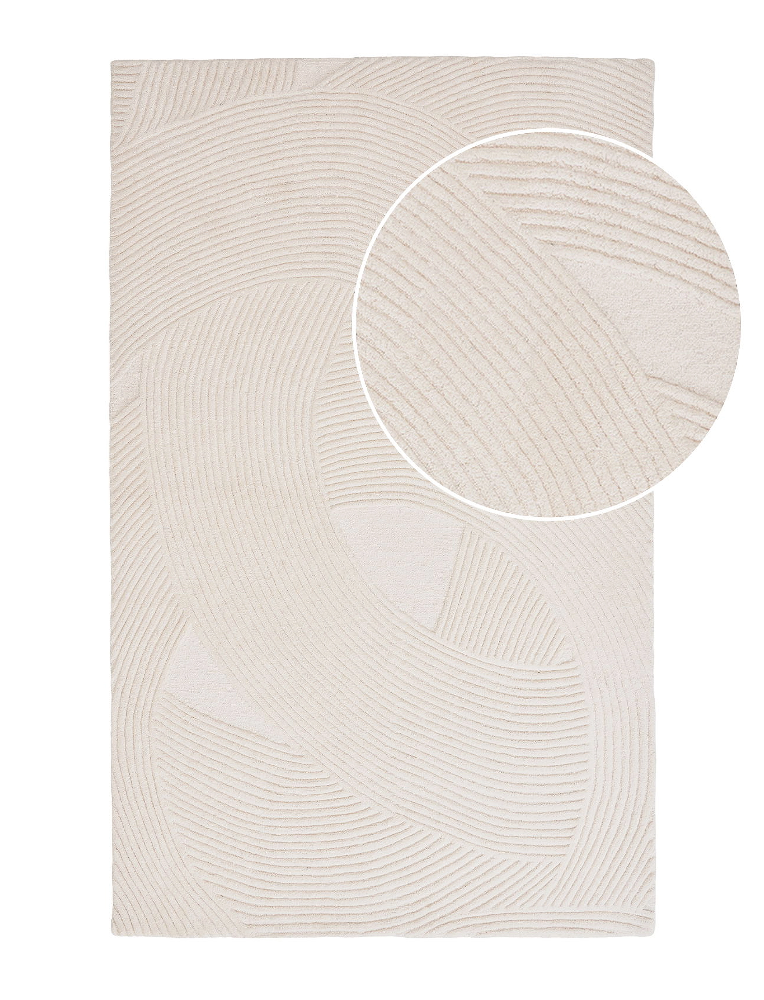 House Nordic - Vibe - Rug, hand tufted, ivory 160x230 cm - uldtæpper - ivory - 2